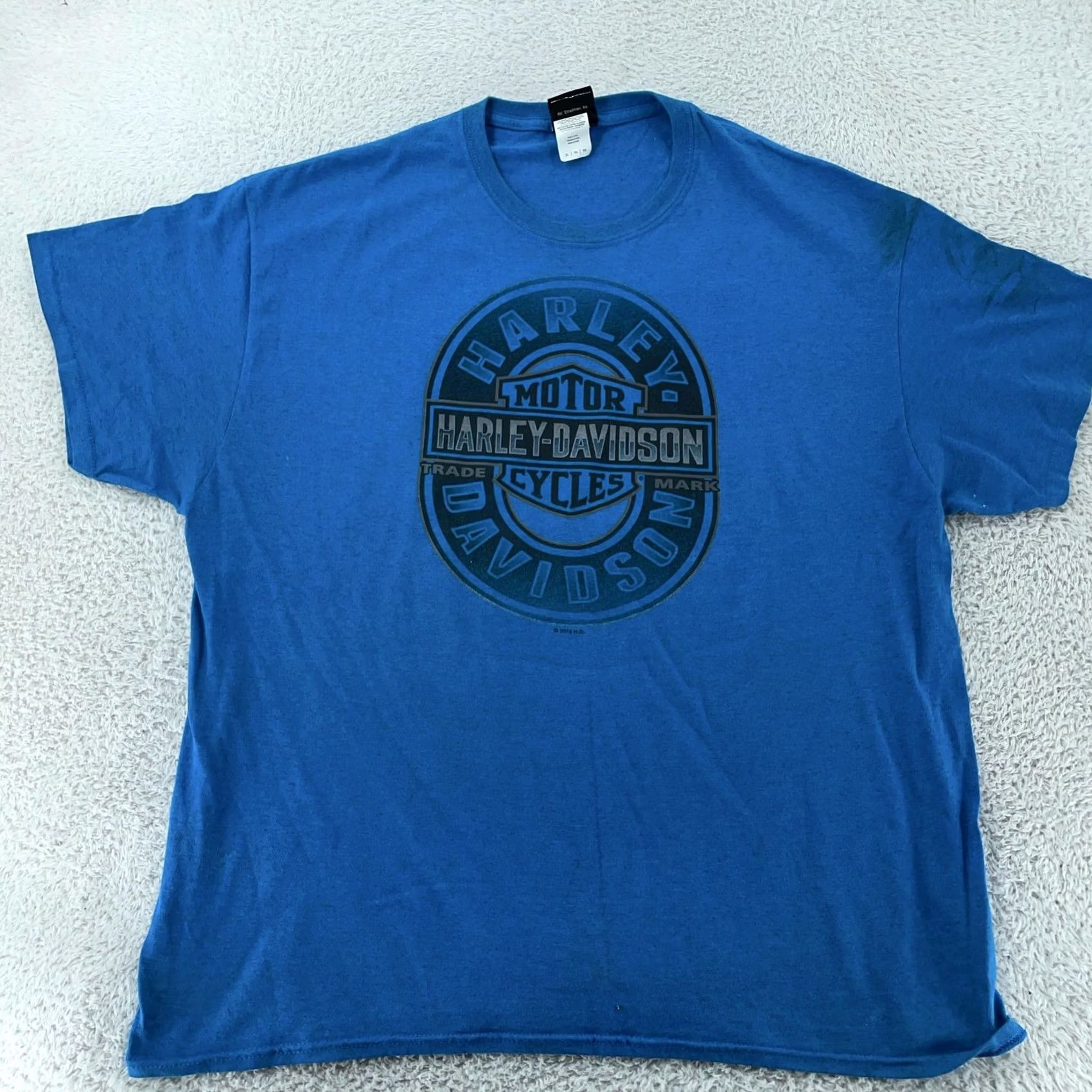 Harley Davidson Harley-Davidson Shirt Mens XL Blue Brandywine Chadds Ford Pennsylvania Biker Tee Size US XL / EU 56 / 4 - 3 Thumbnail