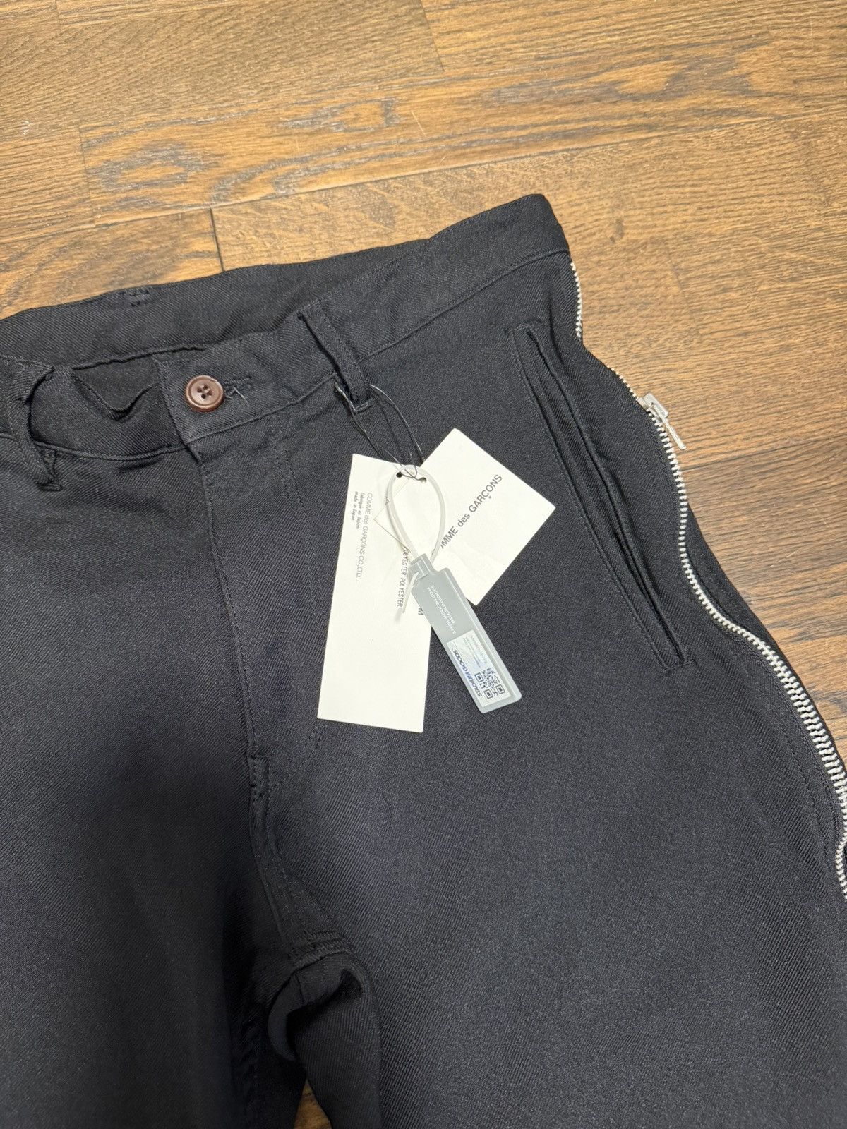 Comme des Garcons Black Black Comme des Garcons Zip Trouser Size US 31 - 5 Thumbnail