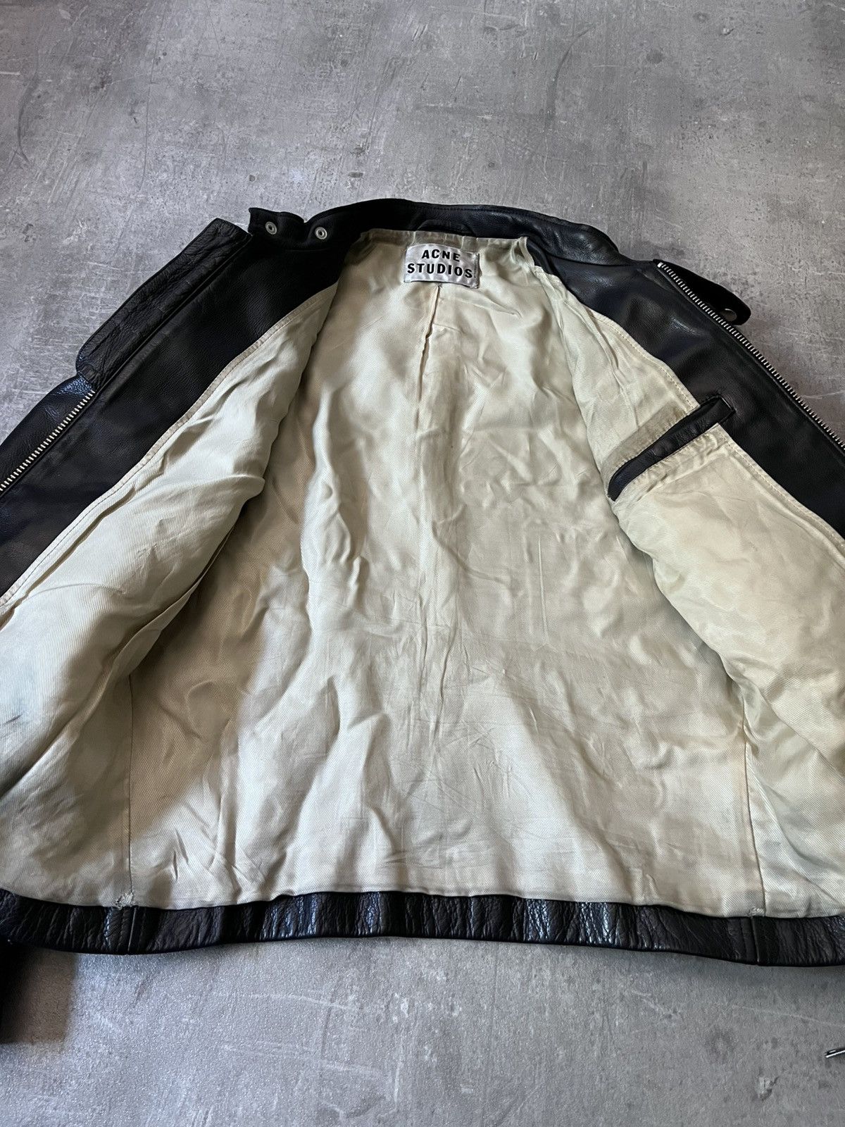 Acne Studios Acne Studios Oliver leather jacket biker black Size US S / EU 44-46 / 1 - 13 Thumbnail