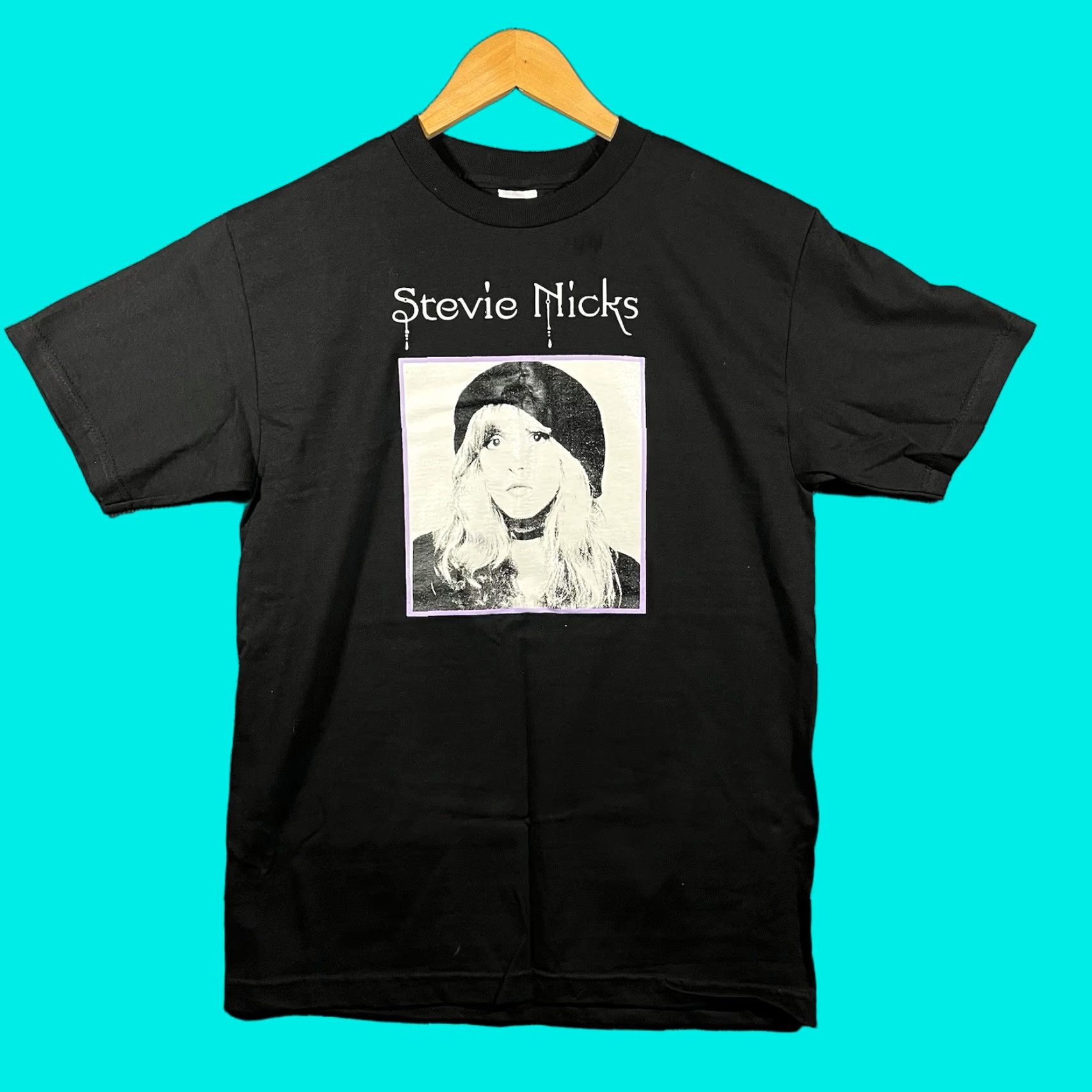 Vintage VINTAGE Stevie Nicks Fleetwood Mac Tour T-Shirt M 90s Black Alstyle Crew Neck Short Sleeve Band RARE Men Mens Size US M / EU 48-50 / 2 - 1 Thumbnail