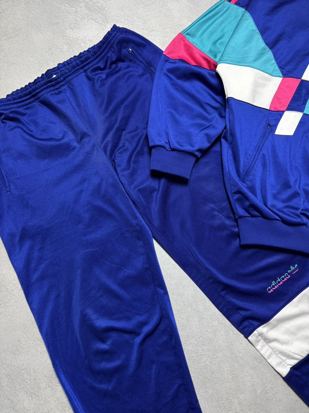 Adidas 1990s Adidas Vintage Tracksuit Set Retro Football Soccer Size US M / EU 48-50 / 2 - 3 Thumbnail