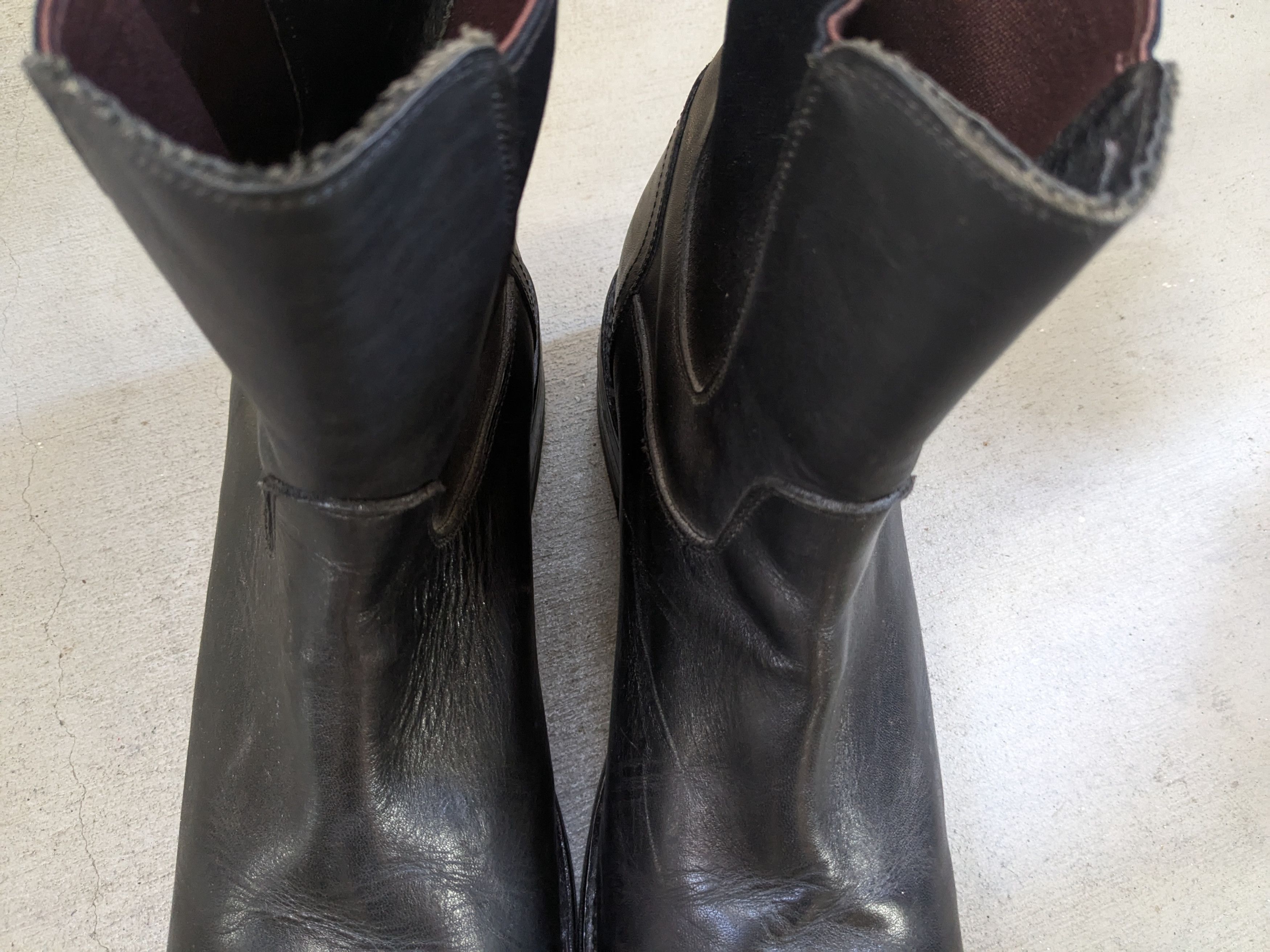 Genuine Leather Vintage Chelsea Boots Black Leather 11 Mexico Steel Toe Size US 11 / EU 44 - 4 Thumbnail