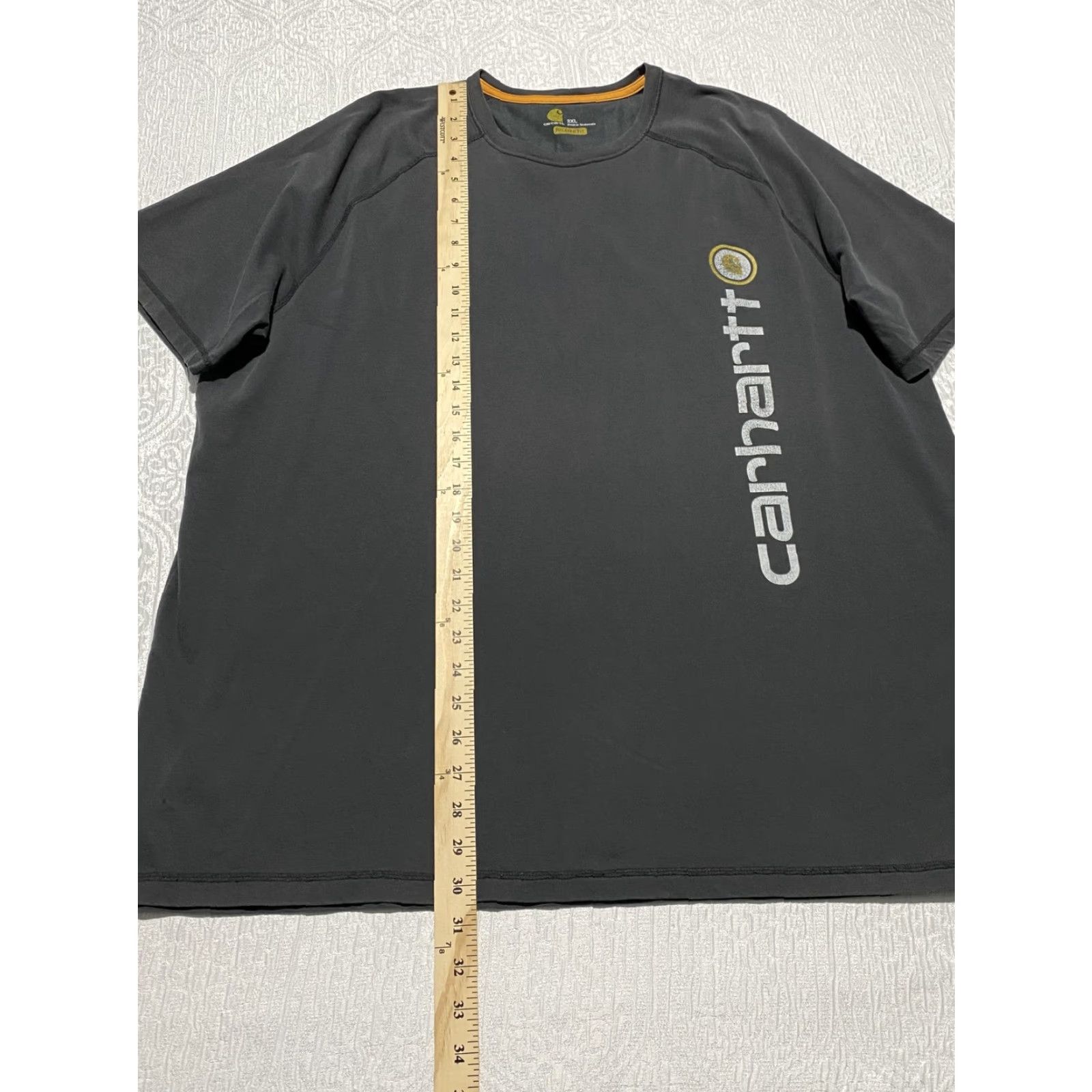 Carhartt Carhartt Shirt Mens 2XL Black Relaxed Fit Vertical Logo Workwear Tee Size US XXL / EU 58 / 5 - 3 Thumbnail
