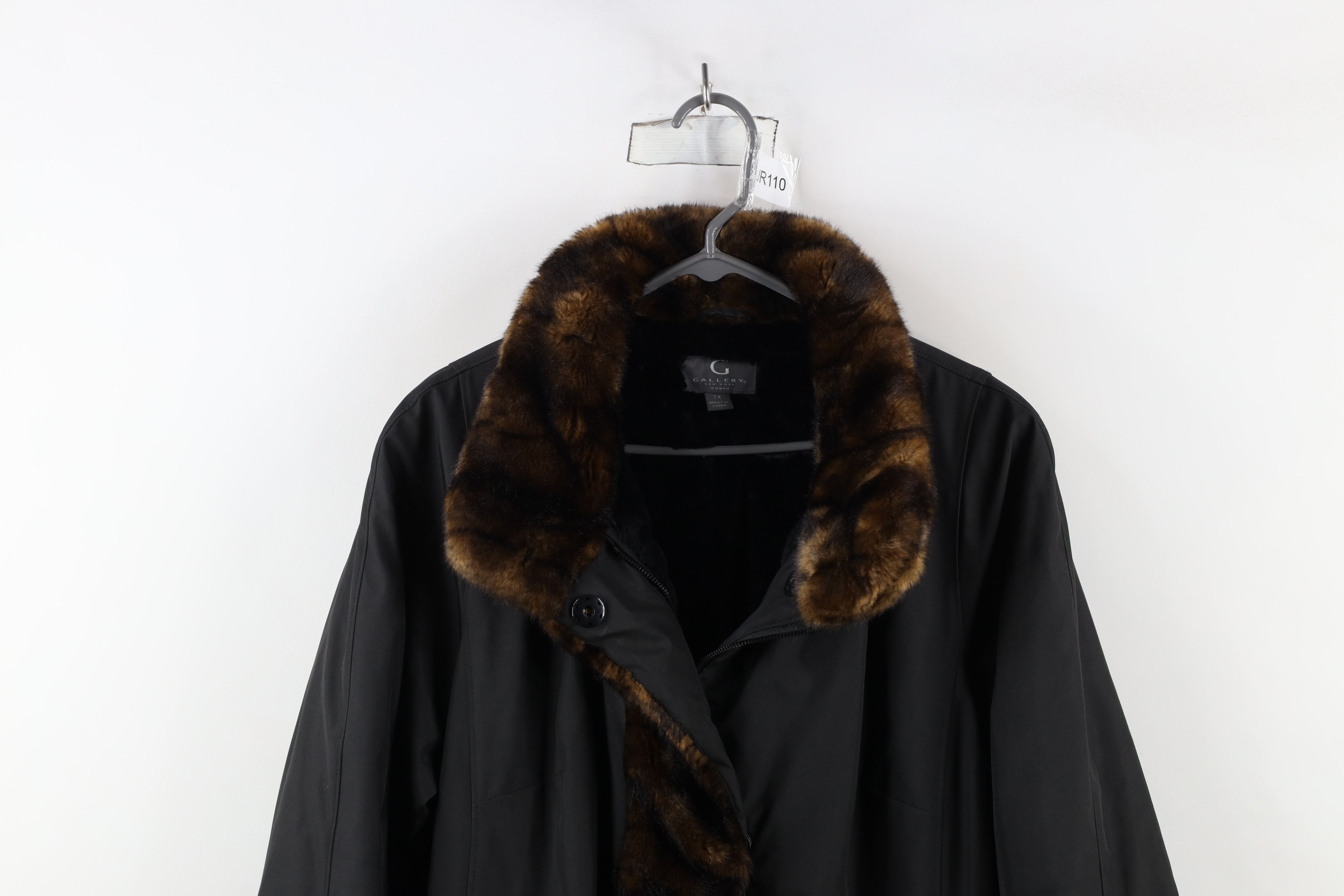 Vintage Vintage Y2K Babydoll Faux Fur Pennylane Jacket Coat Black Size XL / US 12-14 / IT 48-50 - 2 Thumbnail