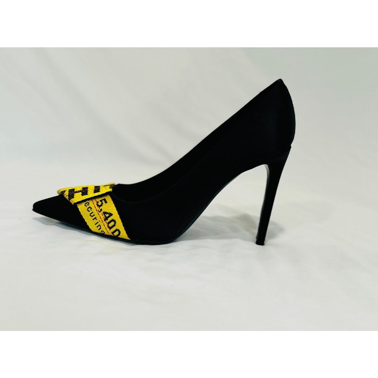 Off-White o1rshd1 Commercial Bow Pumps in Black / Yellow Size US 10.5 / IT 40.5 - 6 Thumbnail