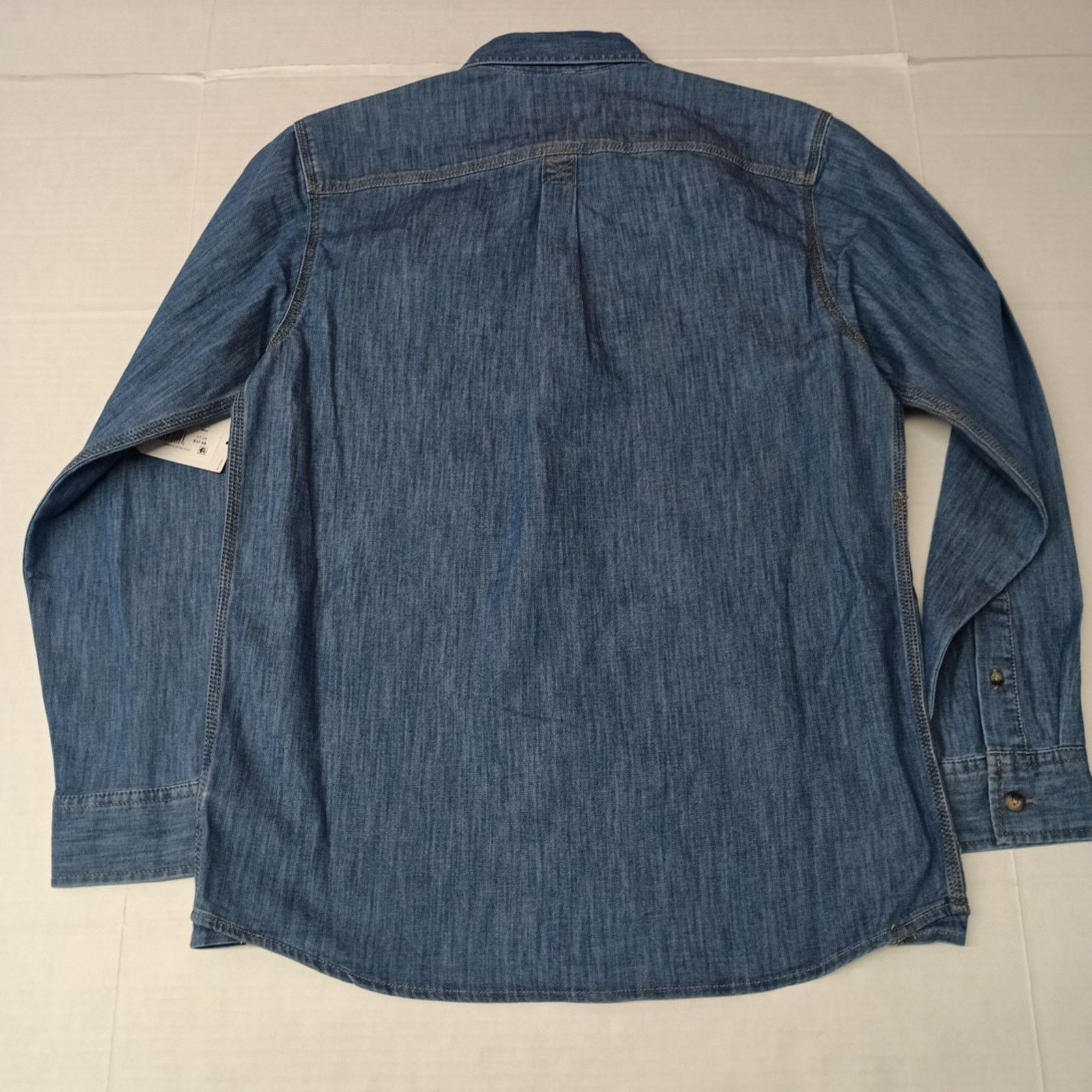Wrangler Wrangler Big Men's Relaxed Fit Woven Shirt Size S Blue Size US S / EU 44-46 / 1 - 9 Thumbnail