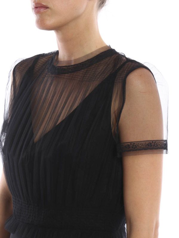 Valentino o1y0326 Mini Dress in Black Size M / US 6-8 / IT 42-44 - 5 Thumbnail