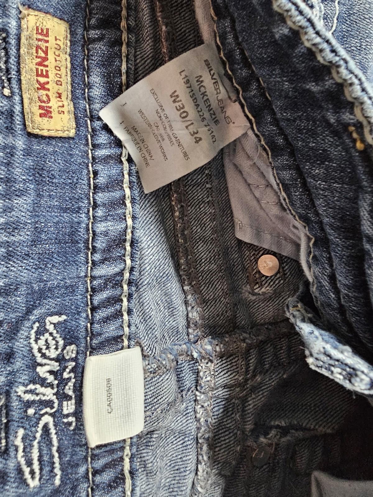 Silver Jeans Co. Silver Jeans Mckenzie Slim bootcut Womens 30x34 Flap Pockets Size 30" / US 8 / IT 44 - 3 Thumbnail