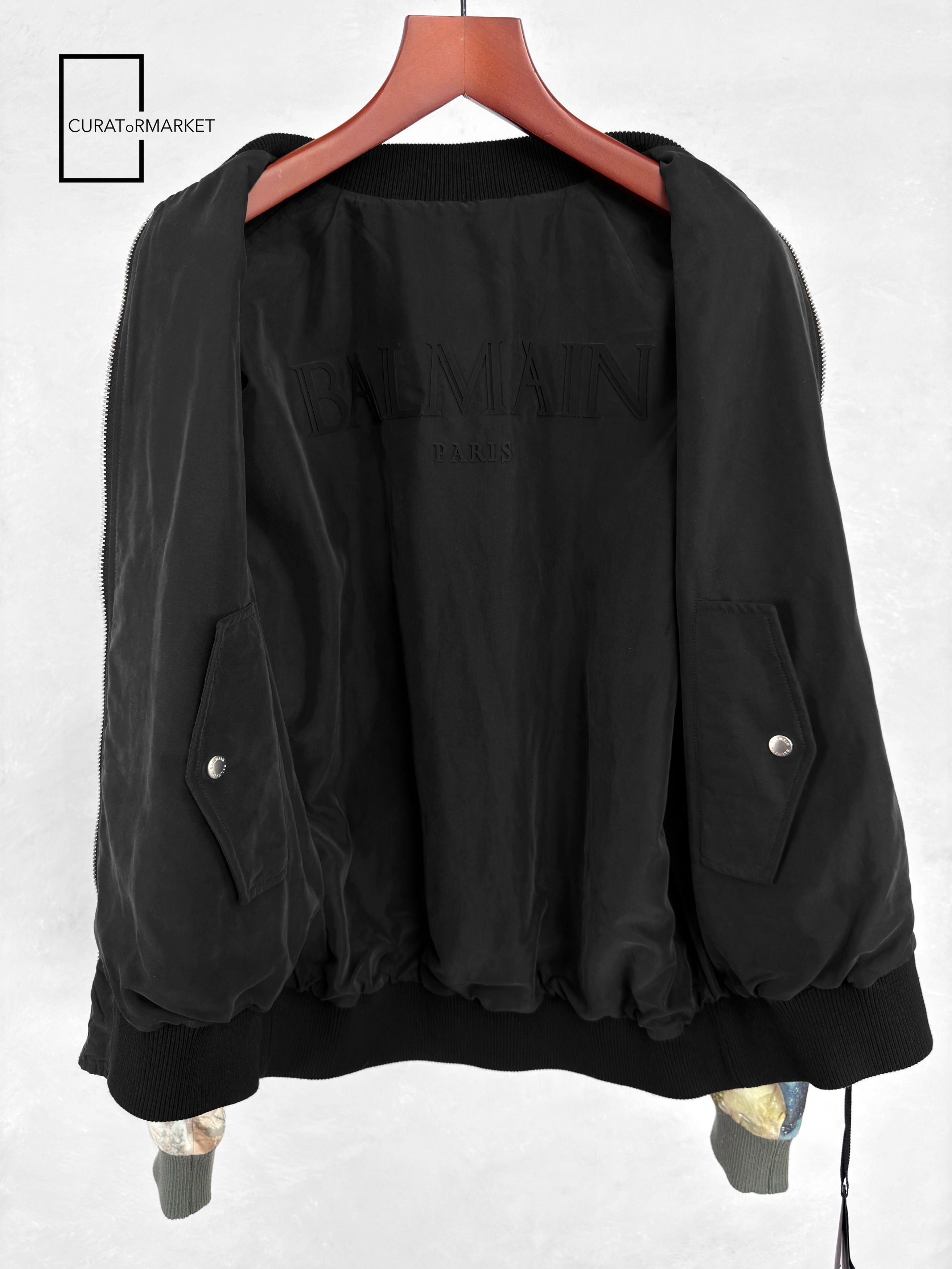 Balmain EU46 Relaxed Art Sky Print Reversible Embossed Logo Zip SS23 Size US S / EU 44-46 / 1 - 8 Thumbnail