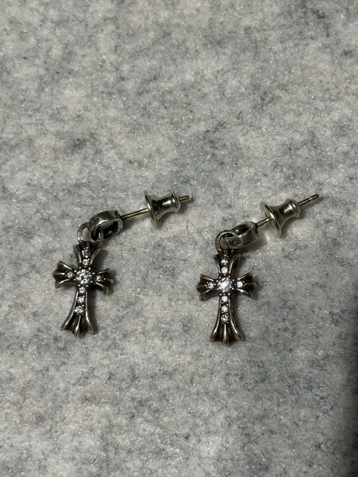 Chrome Hearts Chrome Hearts Diamond Babyfat Earring Silver Size ONE SIZE - 2 Thumbnail