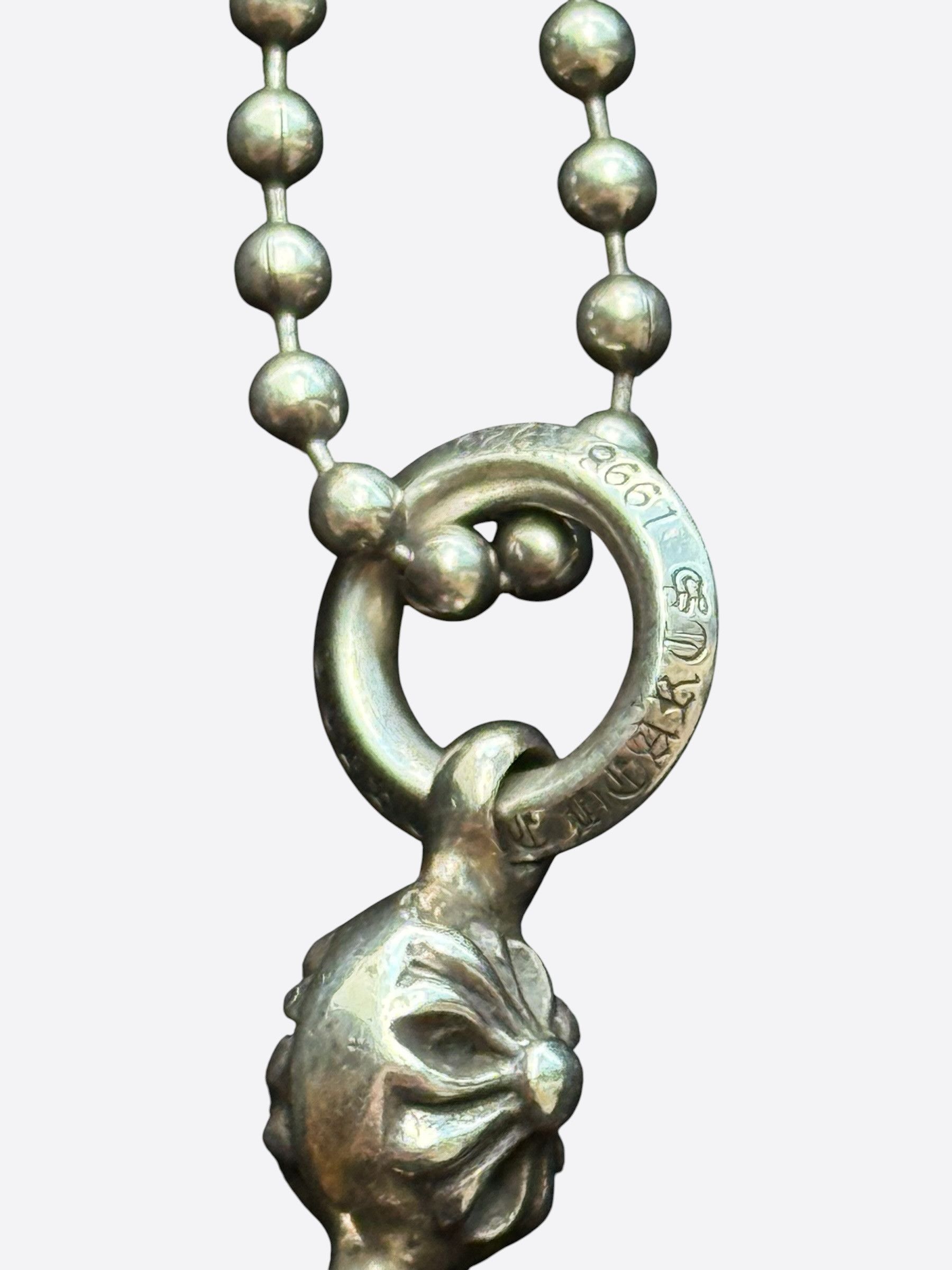 Chrome Hearts Chrome Hearts Silver Tiny Cross Necklace Size ONE SIZE - 5 Thumbnail