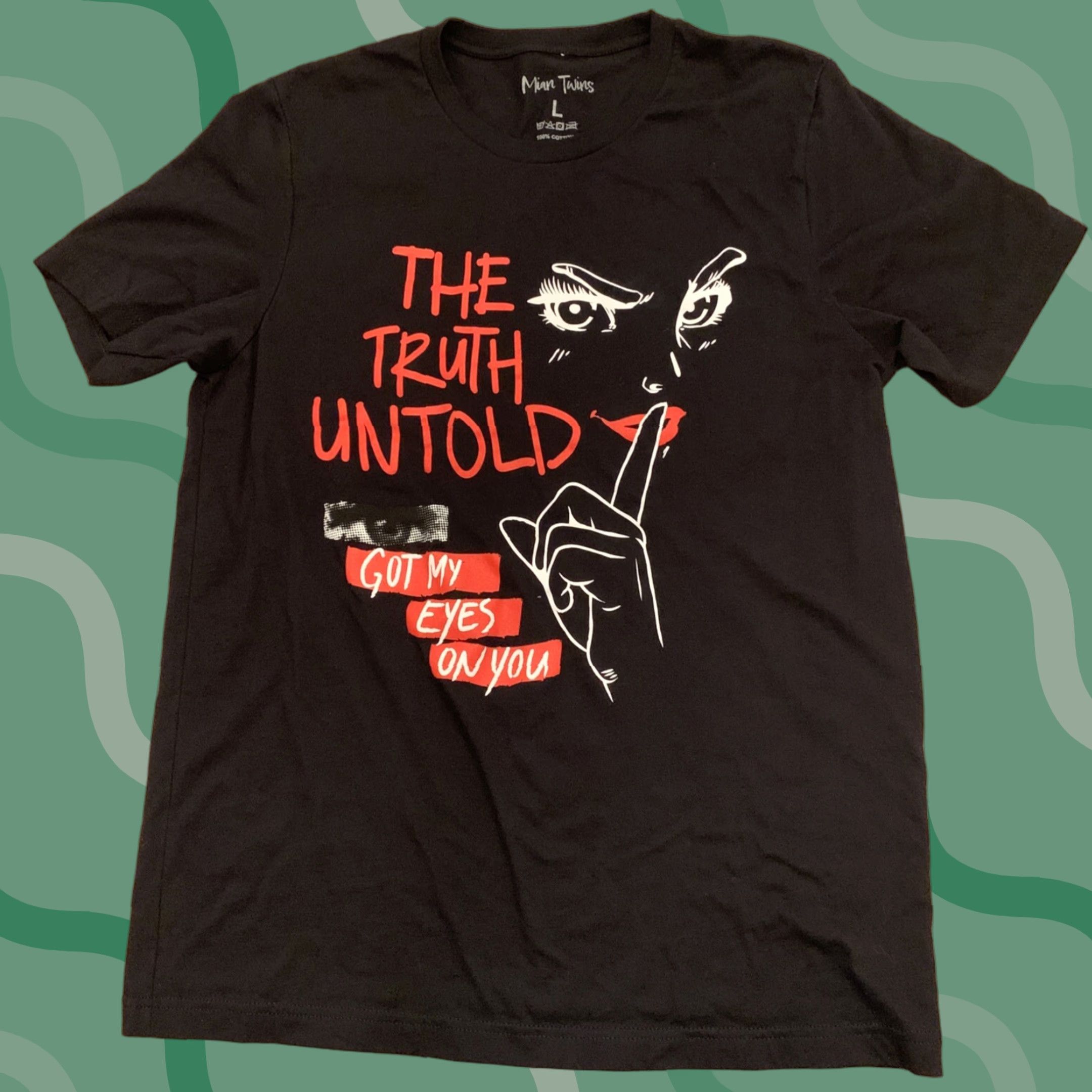 Vintage BTS Shirt Men Size L Black Got My Eyes On You The Truth Untold Mian Twins Eye Theme Size US L / EU 52-54 / 3 - 1 Thumbnail