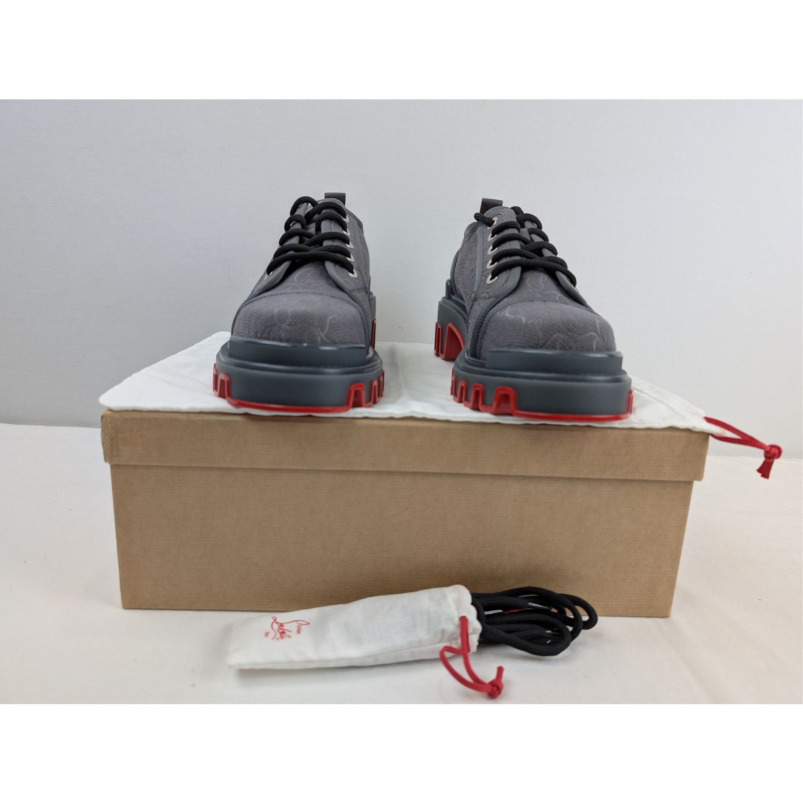 Christian Louboutin o1rshd1 Panamic Dune Flat Sneakers in Smoky Grey Size US 10 / EU 43 - 15 Thumbnail