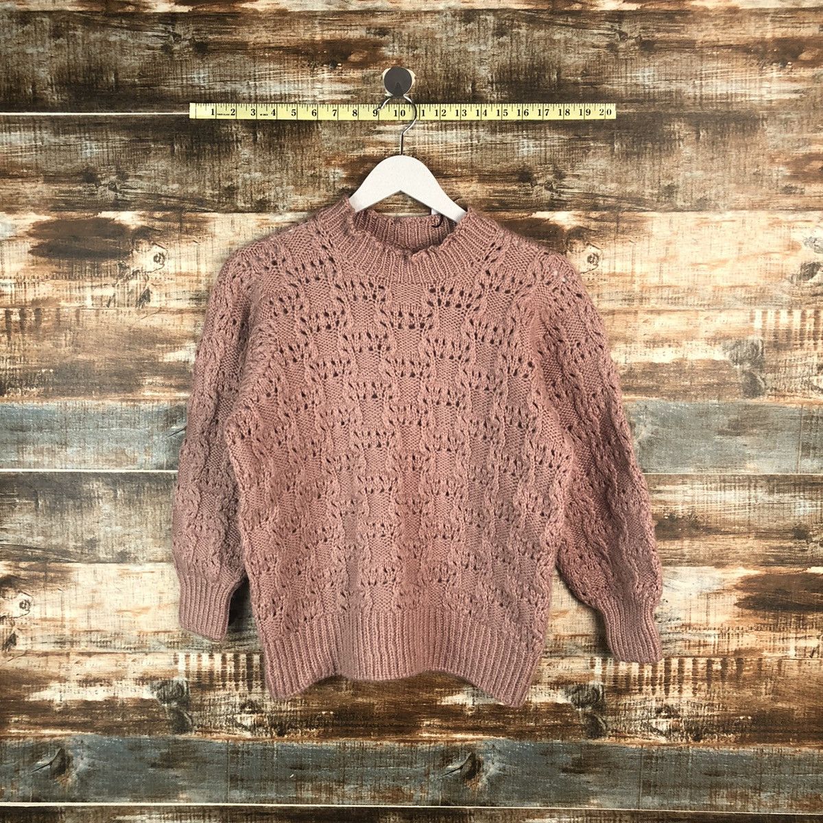 Homespun Knitwear × Japanese Brand Japanese Brand Pink Knitwear #A2279 Size S / US 4 / IT 40 - 1 Thumbnail