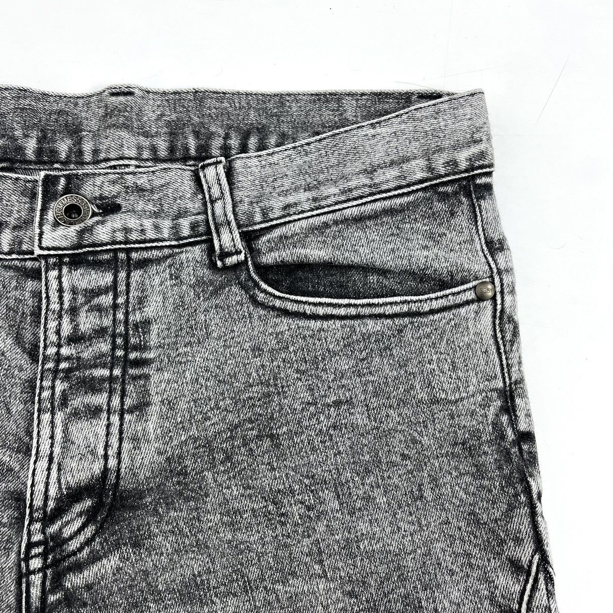 5351 POUR LES HOMMES × Beauty Beast × Designer 1990s 5351 Pour les Hommes Patchworks Lgb Goa Flared Jeans Size US 30 / EU 46 - 6 Thumbnail