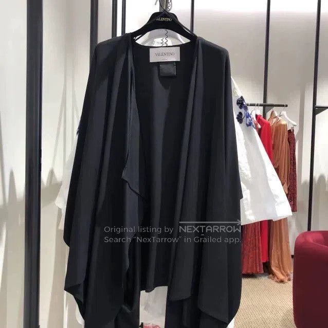 Valentino Valentino Black blend cape Size S / US 4 / IT 40 - 3 Thumbnail