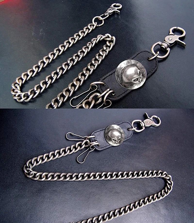 Jewelry Hip hop punk horns skull metal gothic wild pants chain Size ONE SIZE - 3 Thumbnail