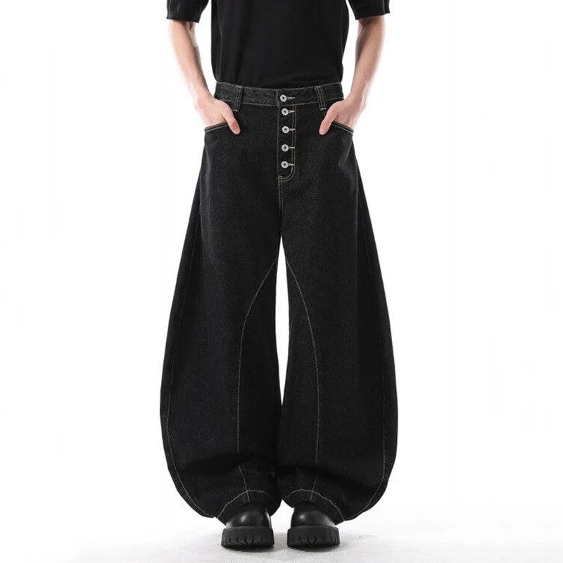 Japanese Brand × Jean Black Baggy Denim Jeans Size US 28 / EU 44 - 1 Thumbnail