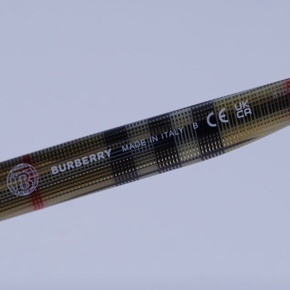 Burberry Burberry BE2347 3942 Eyeglasses Black 52mm Square Frame Size ONE SIZE - 8 Thumbnail