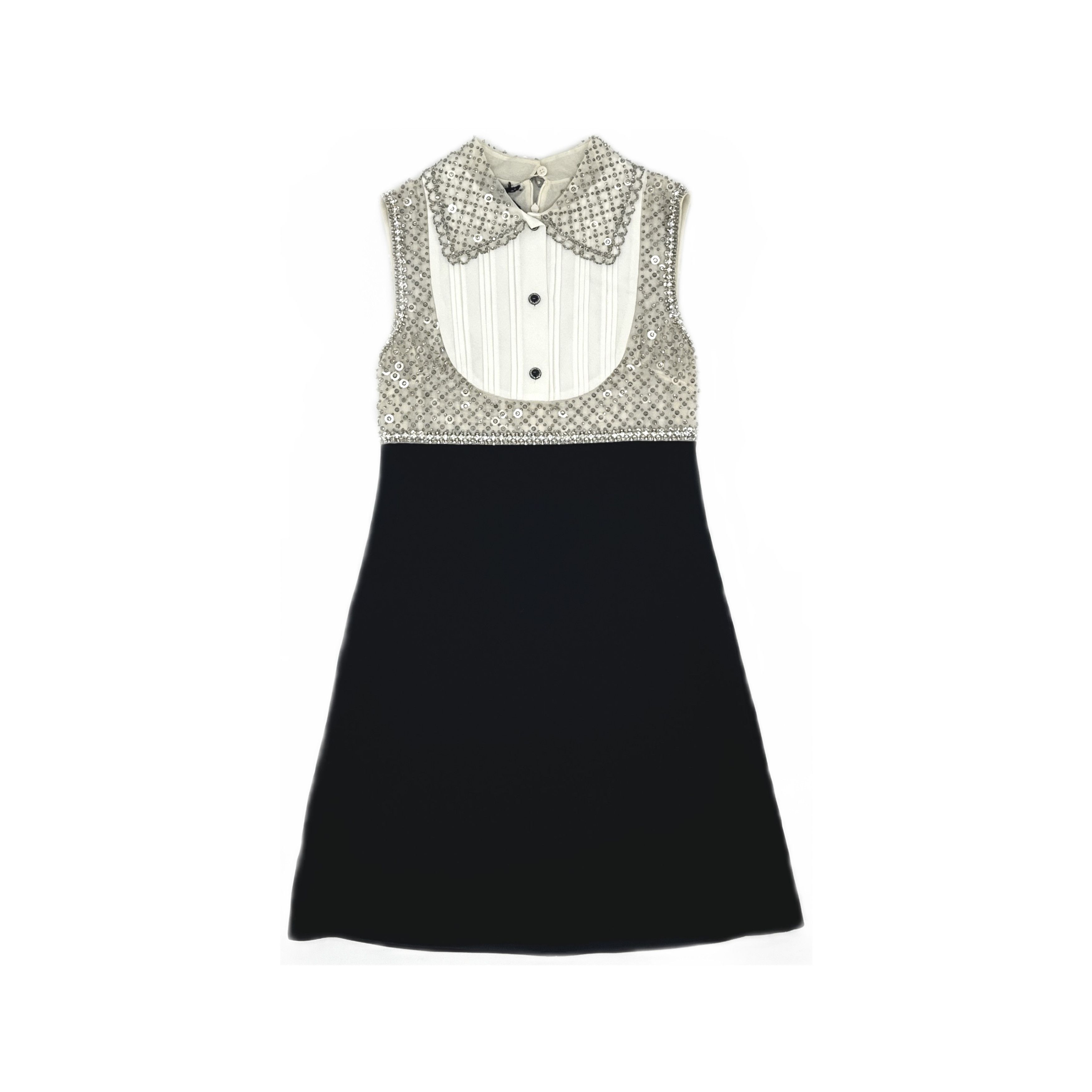 Miu Miu Miu Miu Embellished Collar Mini Dress Size 36 Size XS / US 0-2 / IT 36-38 - 1 Thumbnail
