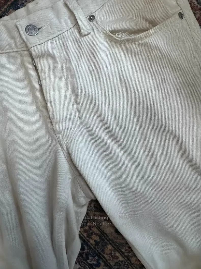 Helmut Lang Helmut Lang Rusted White Denim Wear. Size US 30 / EU 46 - 7 Thumbnail