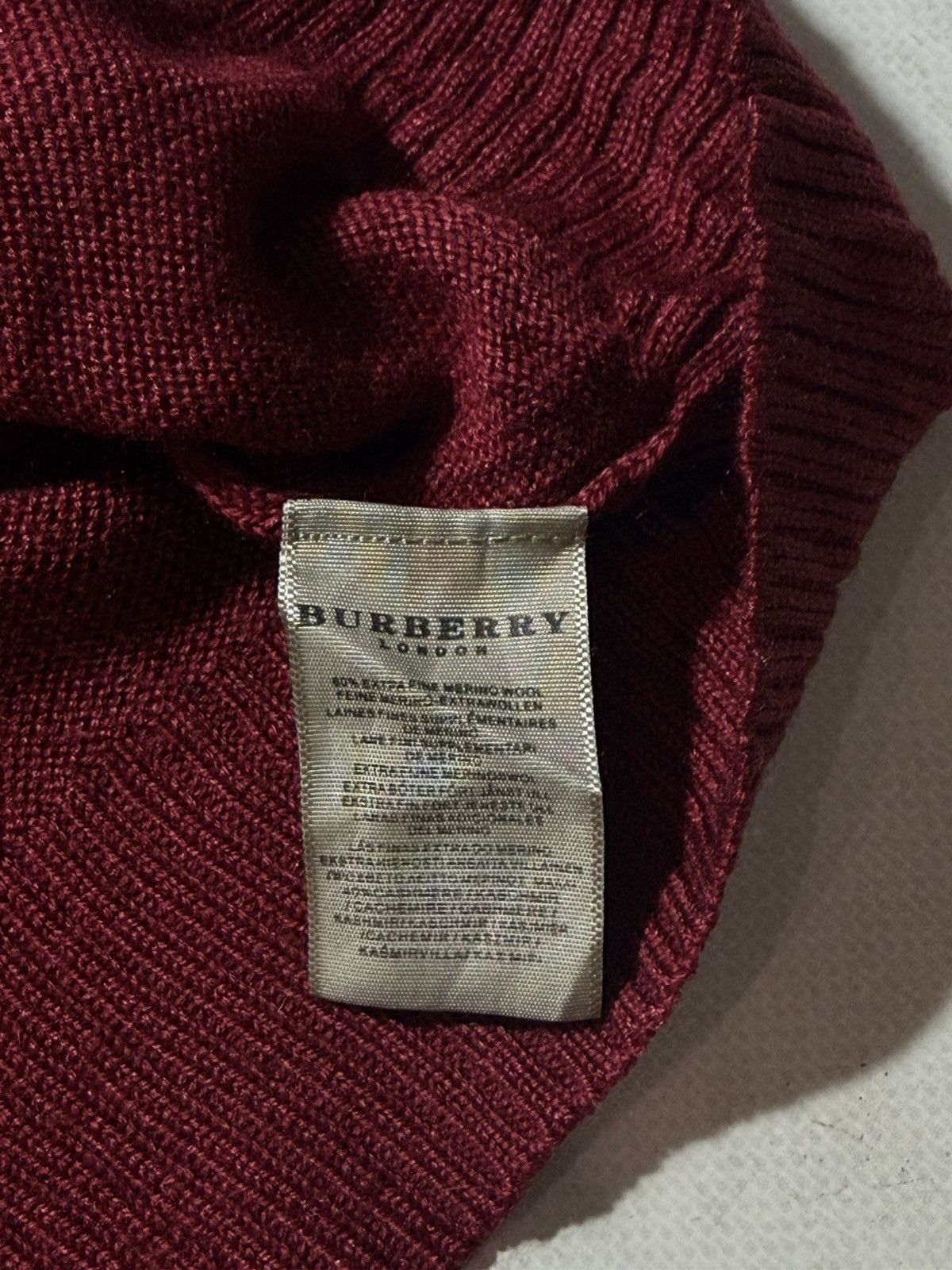 Burberry Burberry 1/3 Zip Sweater Size US L / EU 52-54 / 3 - 7 Thumbnail