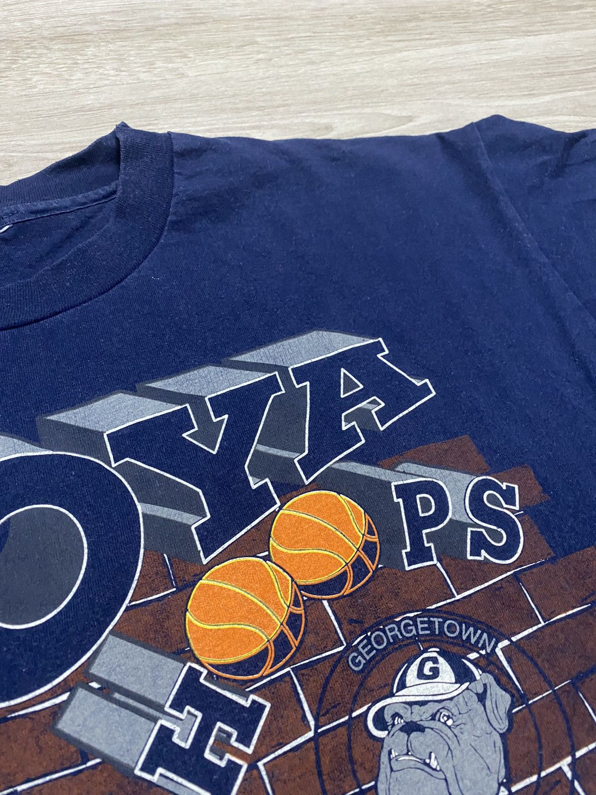 NCAA Vintage NCAA Georgetown Hoyas 90’s USA Basketball Size US XL / EU 56 / 4 - 4 Thumbnail