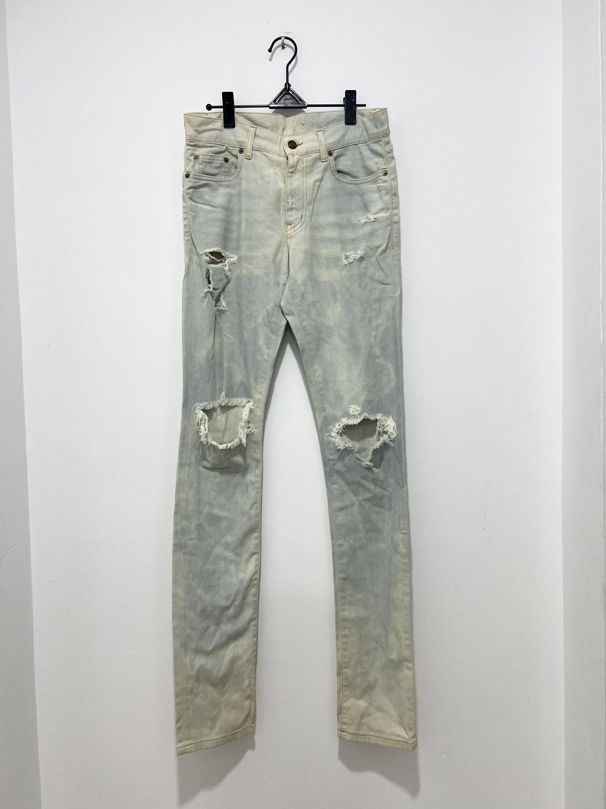 Saint Laurent Crash Denim | Grailed