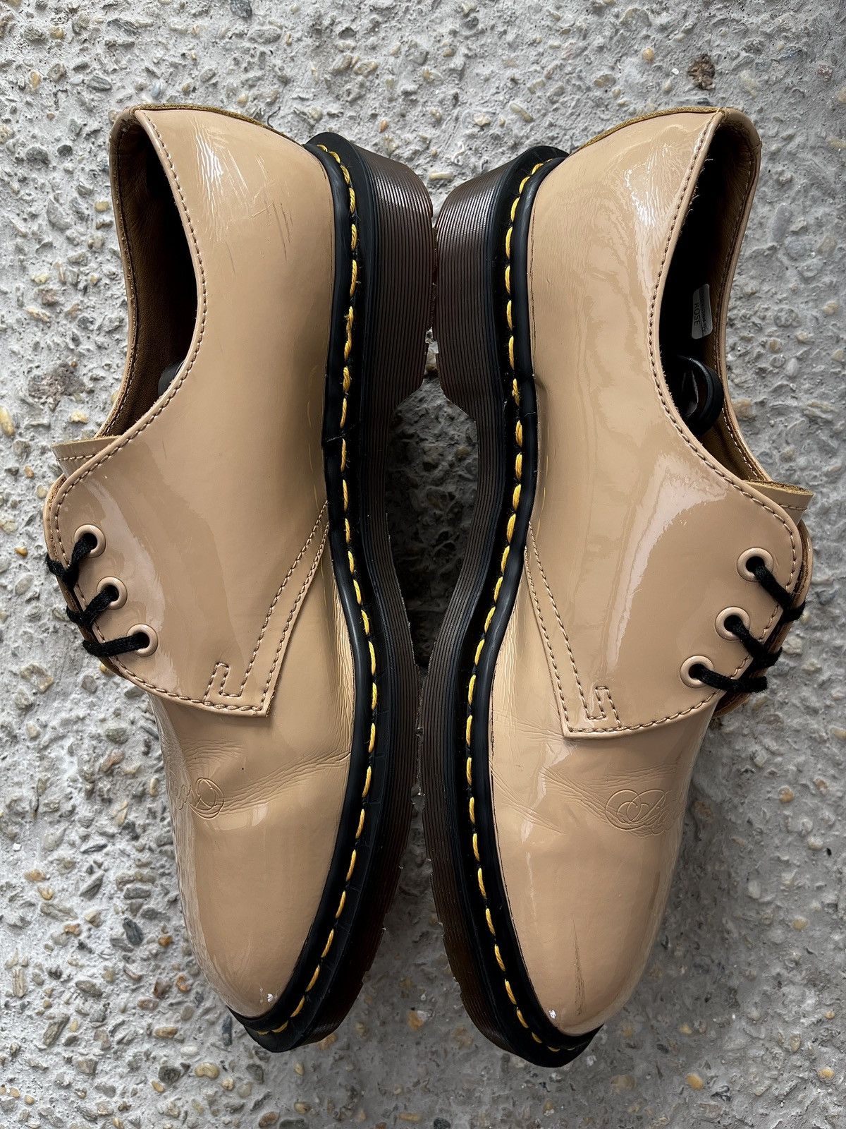 Undercover Dr. Martens Undercover x 1461 Patent Leather 'Beige' Size US 11 / EU 44 - 5 Thumbnail