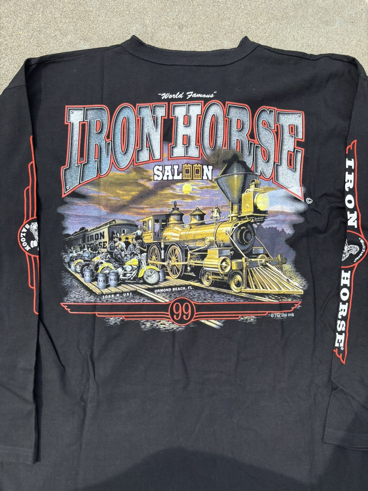 Vintage Vintage 1999 Iron Horse Saloon Biker LS Henley Shirt Size US XXL / EU 58 / 5 - 2 Thumbnail