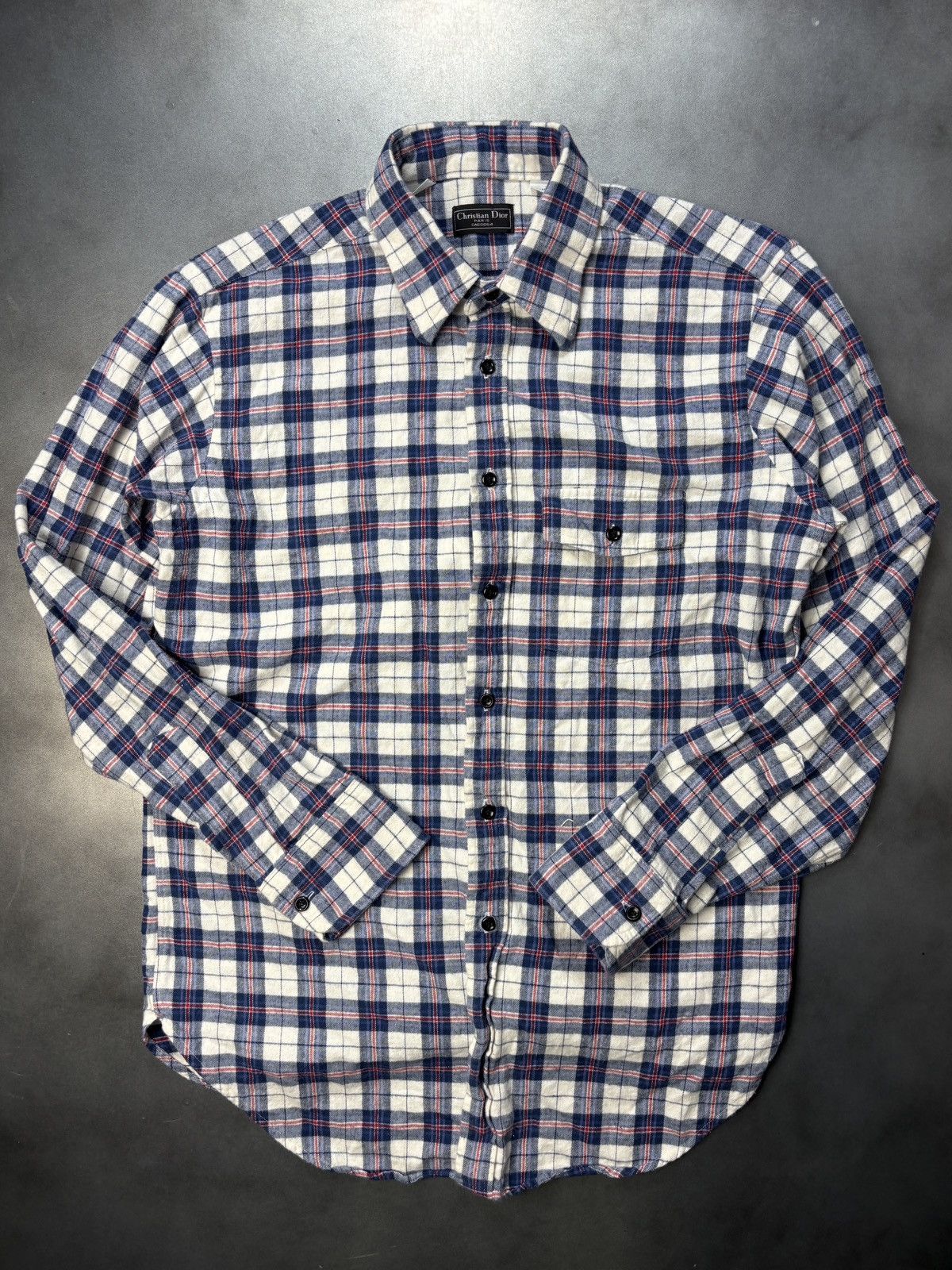 Christian Dior Monsieur × Vintage Vintage Christian Dior Plaid Shirt 1990s Dior 1980s Monsieur Size US S / EU 44-46 / 1 - 5 Thumbnail