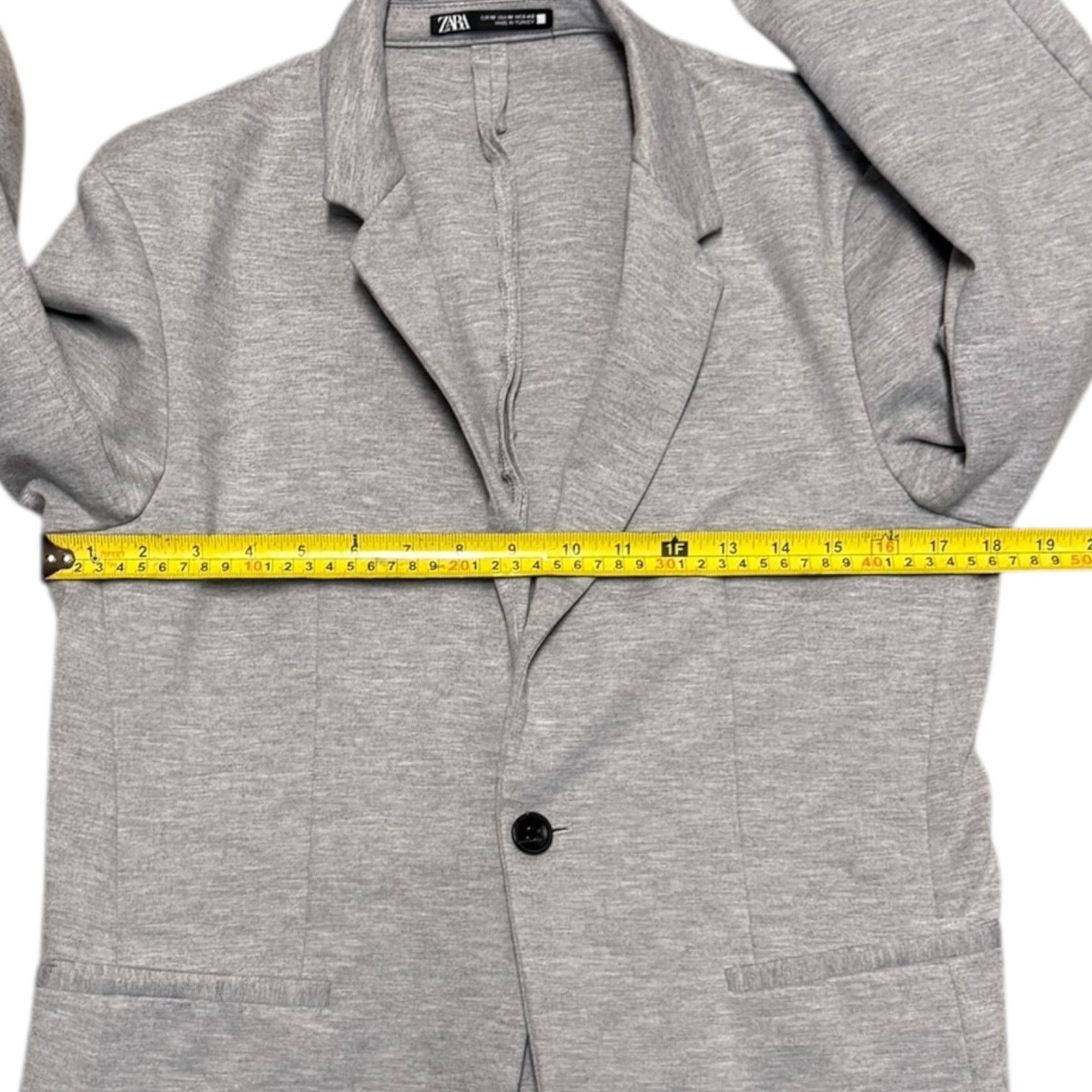 Zara Zara Gray Comfort Jacket Single Button Blazer Size Medium Size M / US 6-8 / IT 42-44 - 5 Thumbnail
