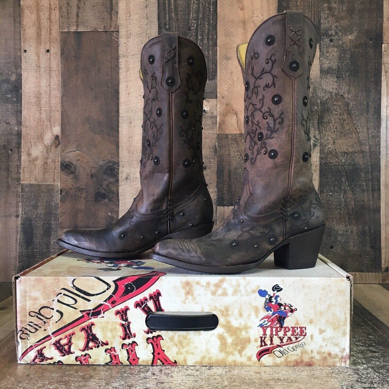 Old Gringo Old Gringo Merary 13" Studded Cowboy Boots Womens 7 B Size US 7 / IT 37 - 1 Thumbnail