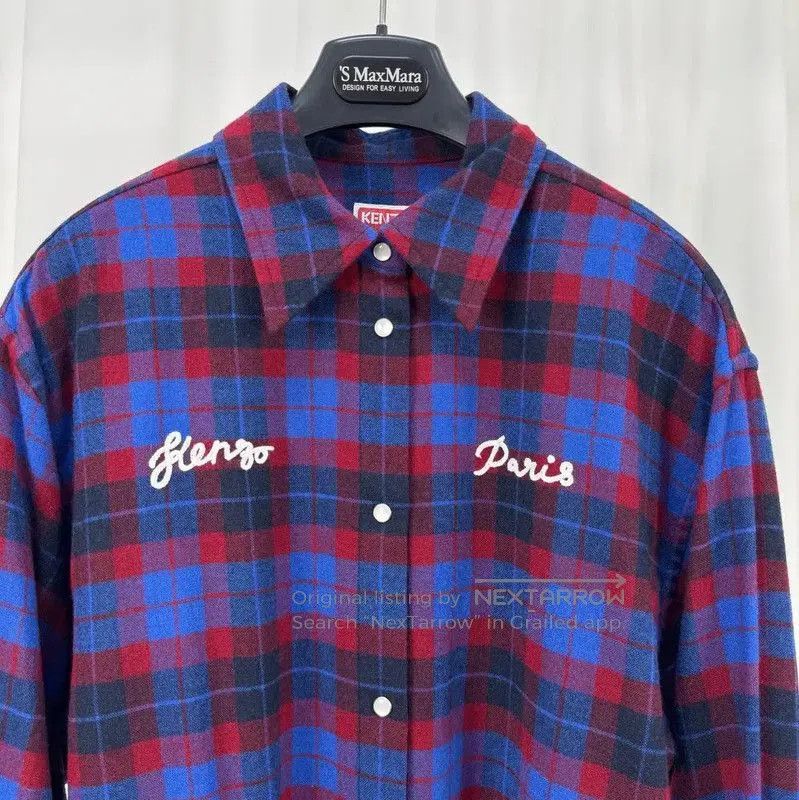 Kenzo KENZO Multicolor Wool Blend Embroidered Logo Shirt . Size US S / EU 44-46 / 1 - 3 Thumbnail