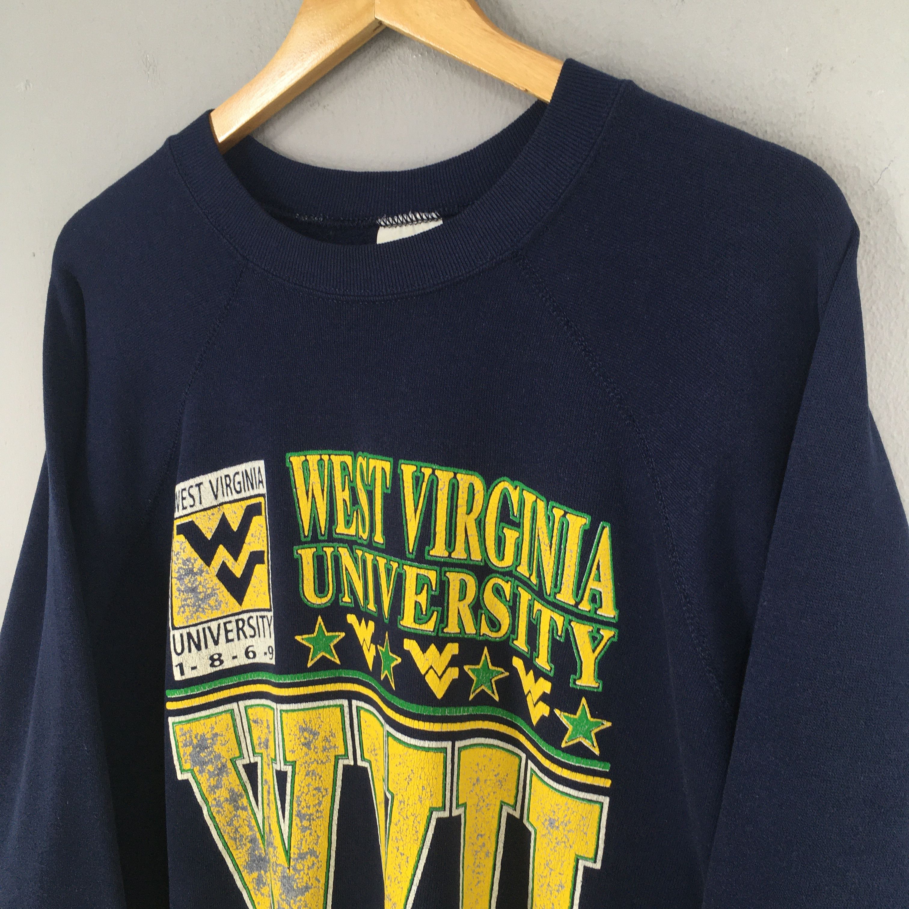 Other Vintage West Virginia University WVU Blue Sweatshirt 2XLarge Size US XXL / EU 58 / 5 - 3 Thumbnail