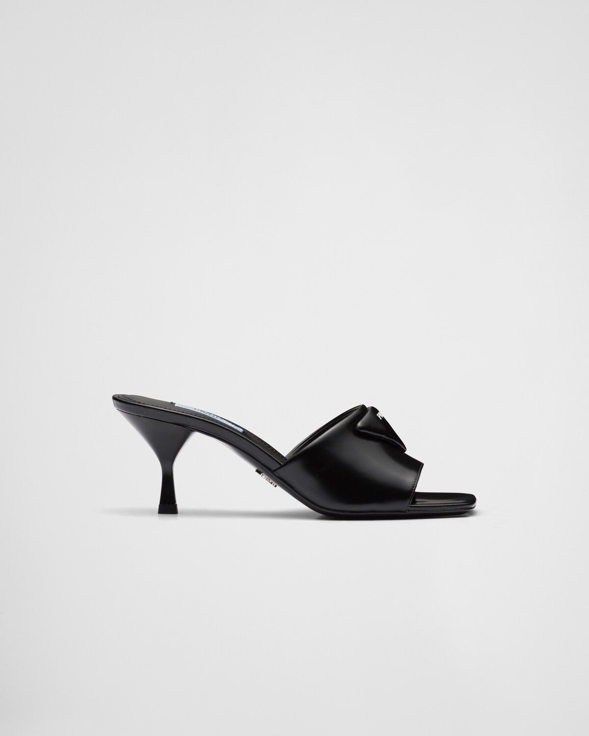 Prada o1la1rc1a0724 Heeled Slide in Black Size US 4 / IT 34 - 1 Thumbnail