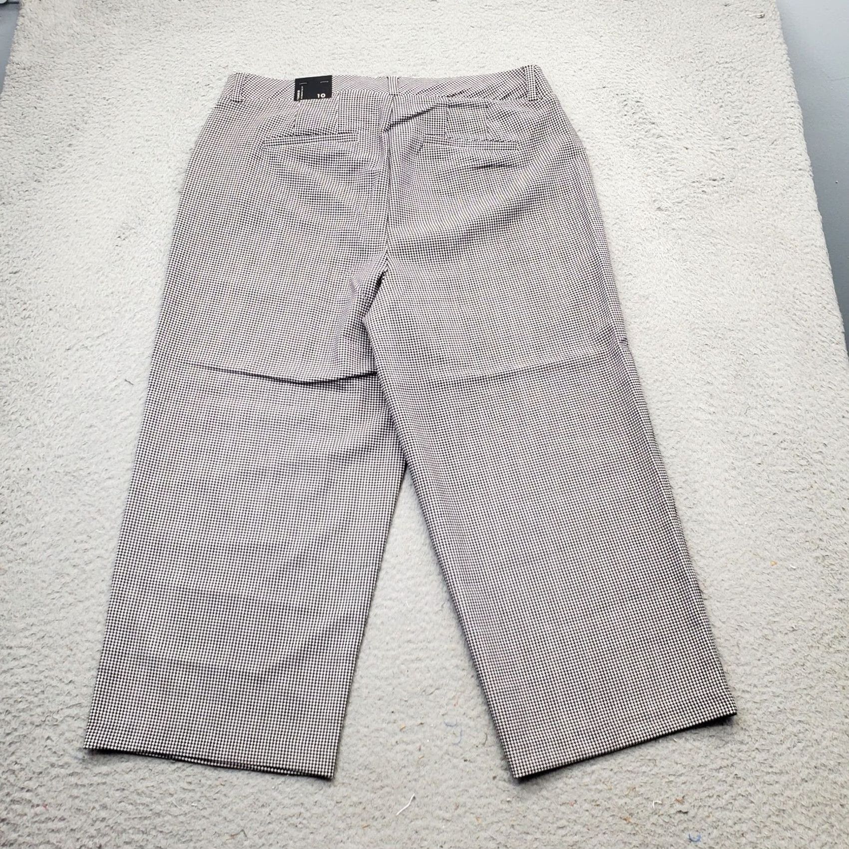 Torrid Torrid Cropped Pants Women's 10 Multi Houndstooth Wide-Leg Pants XS? Size 32" / US 10 / IT 46 - 2 Thumbnail
