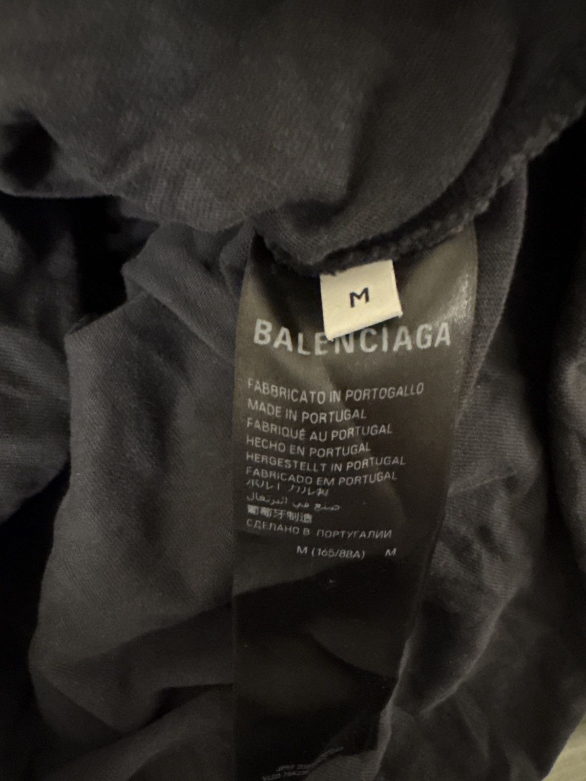 Balenciaga Balenciaga Logo Faded Black/Red T-Shirt Size US M / EU 48-50 / 2 - 7 Thumbnail