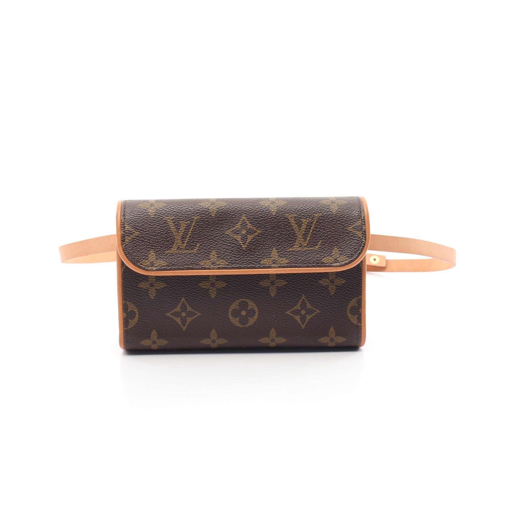 Louis Vuitton Pochette Florentine Monogram Body Bag Waist Leather