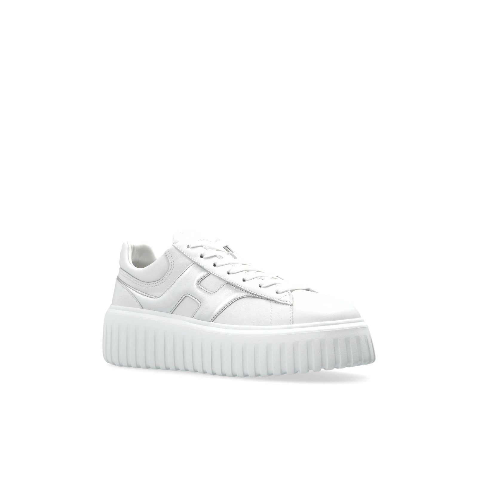 Hogan Hogan H Stripes White Leather Platform Sneakers New & Authen Size US 11 / IT 41 - 3 Thumbnail