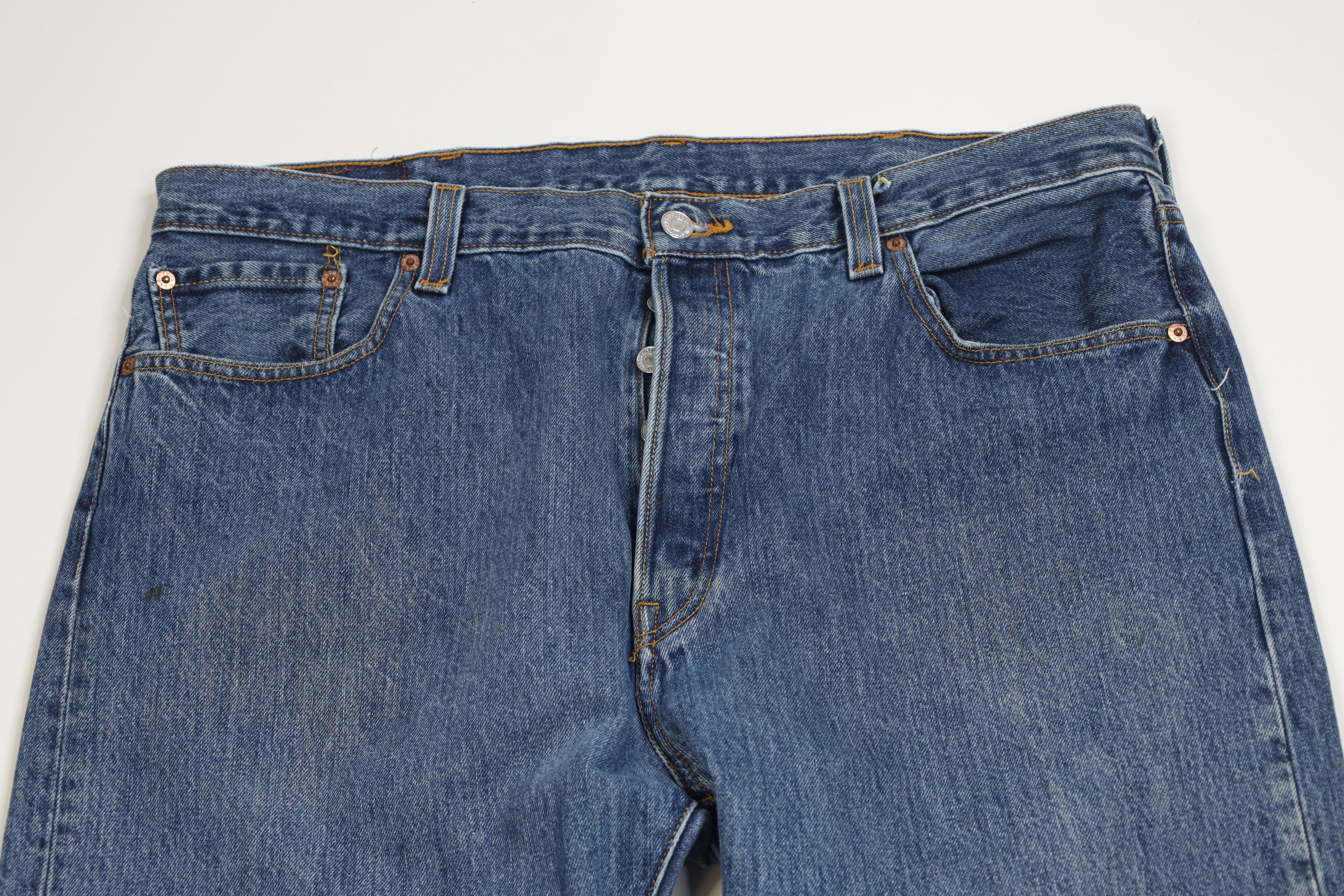 Levi's Vintage Y2K Levis 501xx Button Fly Straight Leg Jeans Size US 40 / EU 56 - 2 Thumbnail