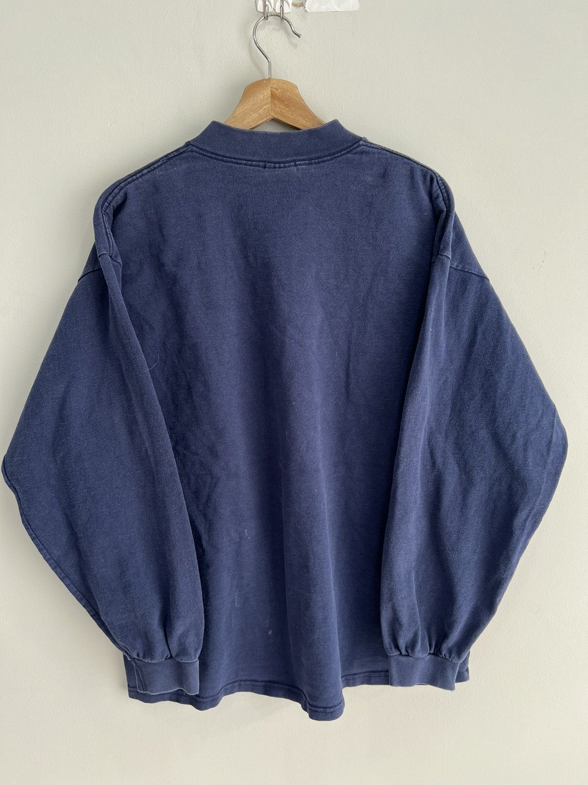 Nike Vintage Nike Psu Mock Neck Shirt Longsleeve Size US XL / EU 56 / 4 - 4 Thumbnail