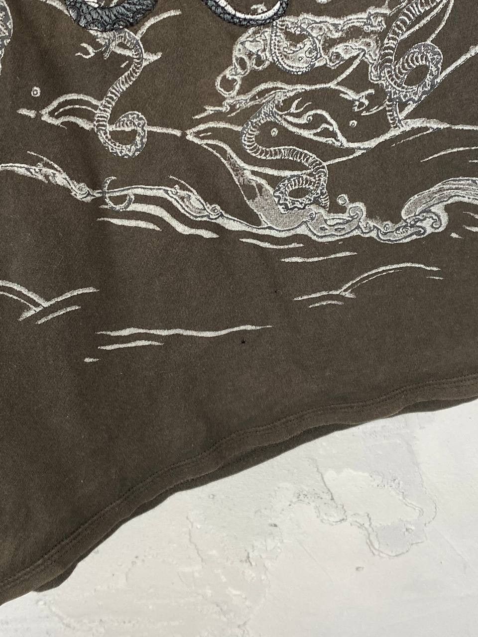 Japanese Brand × Ringspun Vintage y2k Ringspun Punk Japan Eagle Embroidery tshirt Size US XL / EU 56 / 4 - 11 Thumbnail