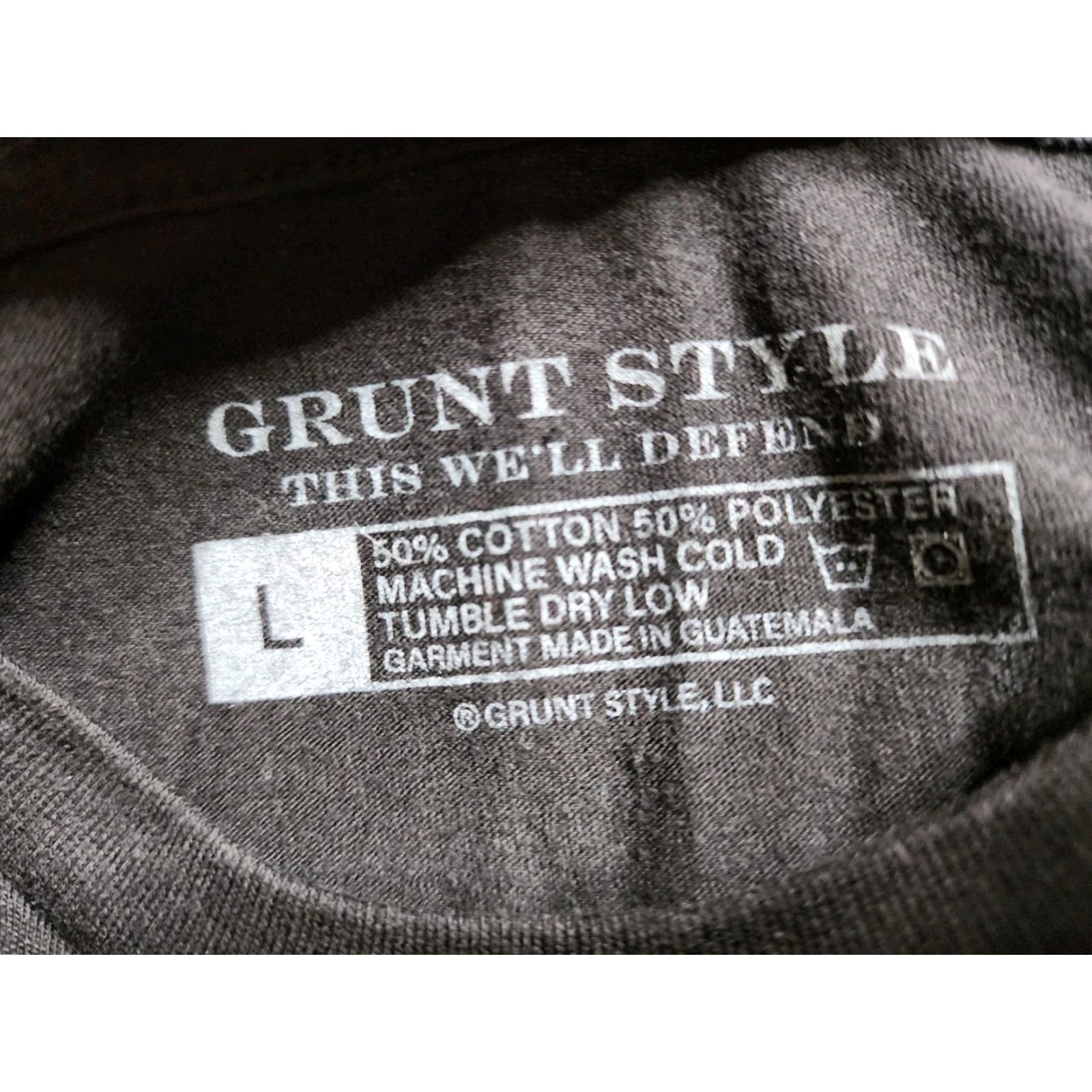 Vintage Womens Grunt Style T Shirt L Patriotism Always Prevails Black USA Flag Short Sleeve Crew Neck Polyester Cotton Slim Basic Womens Size L / US 10 / IT 46 - 2 Thumbnail