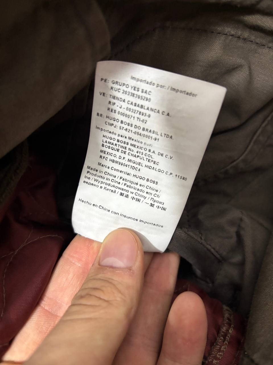 Hugo Boss Orange Label Military Lining Cotton Coat Jacket