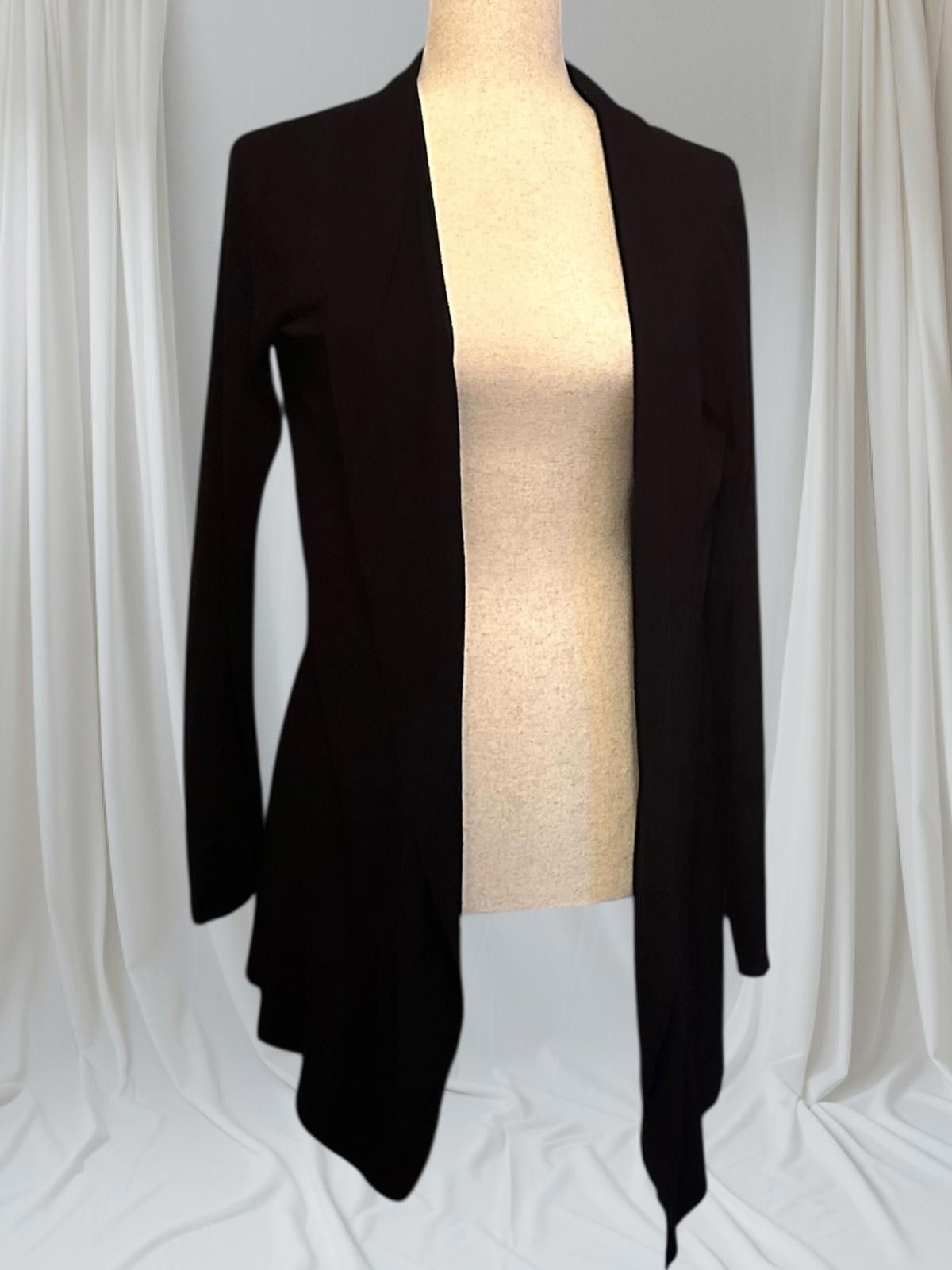 Other David Lawrence Black Open Front Women's Cardigan - Size M Size M / US 6-8 / IT 42-44 - 1 Thumbnail