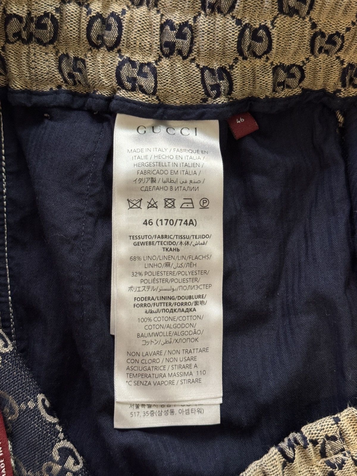 Gucci Gucci GG linen blend canvas shorts Size US 30 / EU 46 - 5 Thumbnail