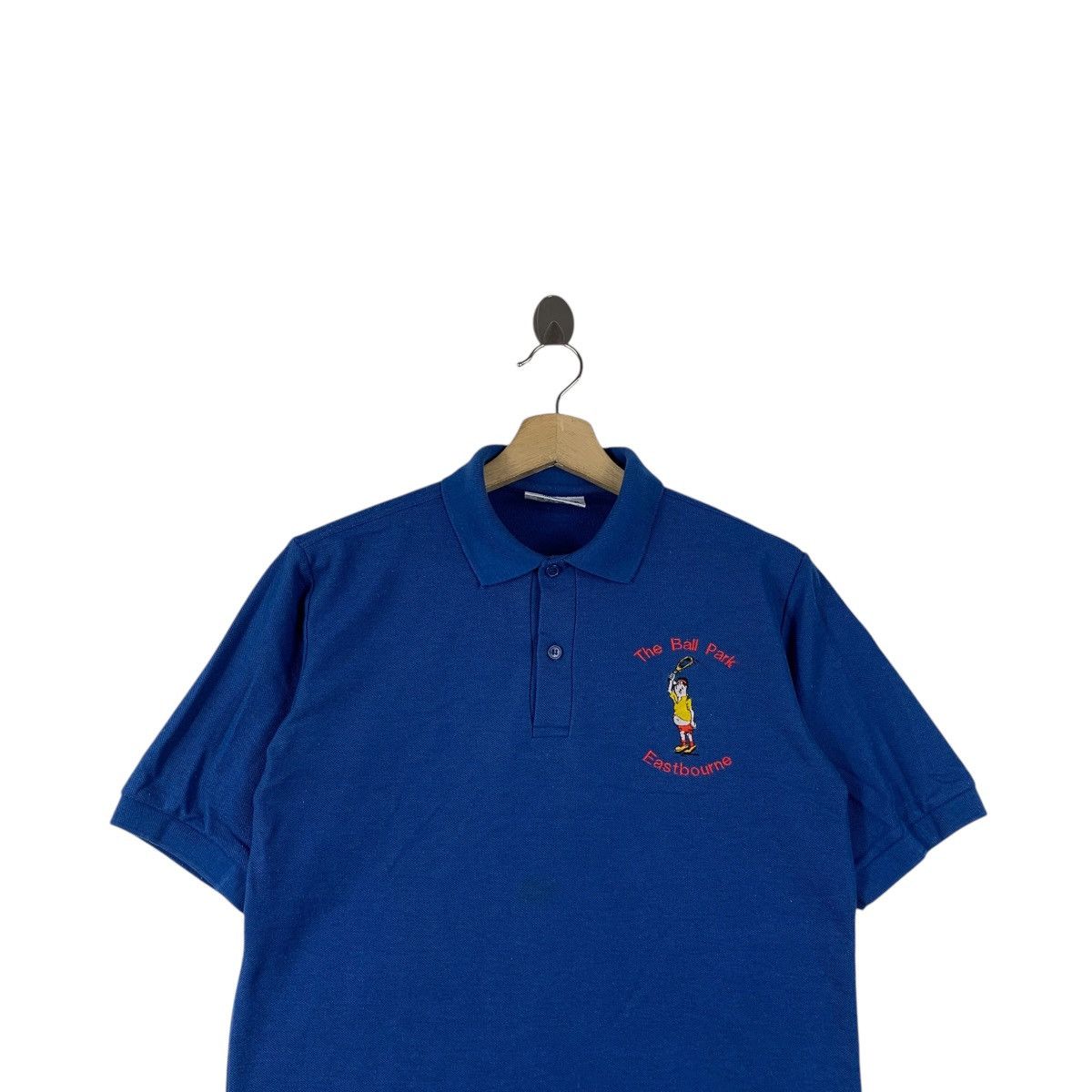 Vintage Vintage THE BALL PARK Eastbourne Tennis Polo Tee Shirt Top Size US M / EU 48-50 / 2 - 2 Thumbnail