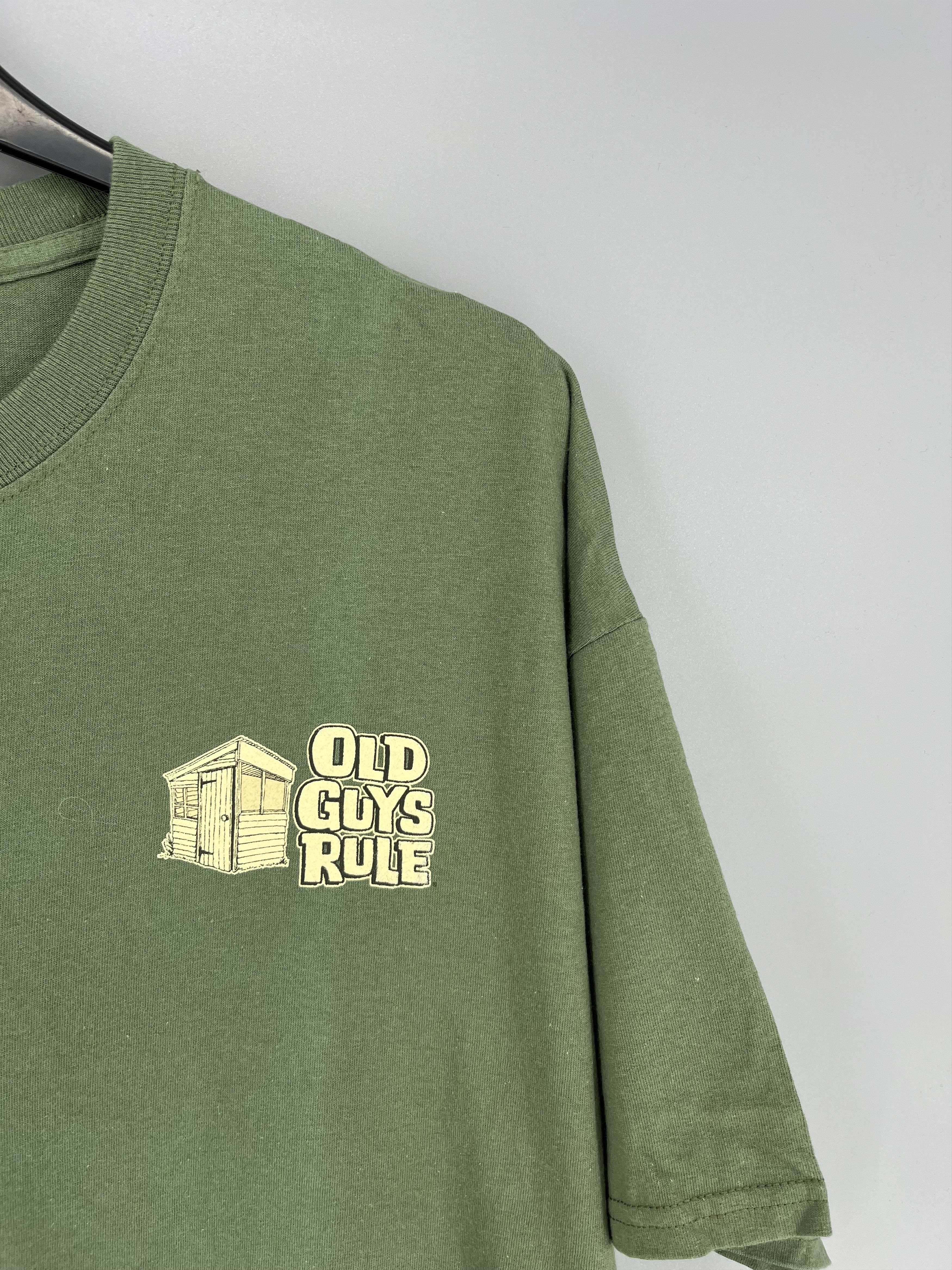 Japanese Brand Vintage Y2K Old Guys Rule T-Shirt Big Logo Size L Size US XXL / EU 58 / 5 - 7 Thumbnail