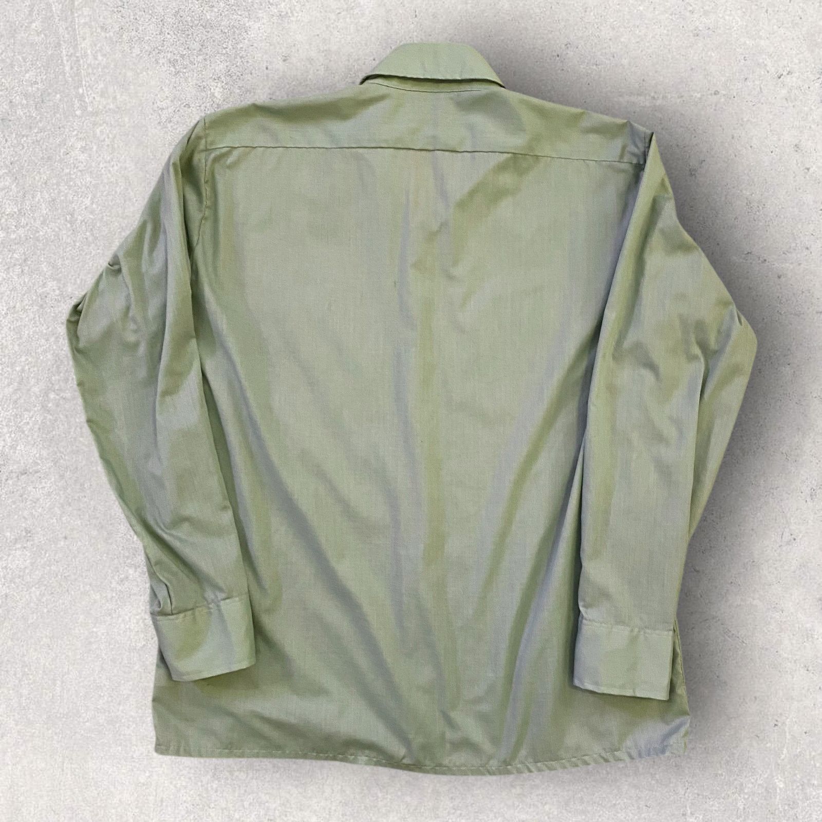 Arrow × Vintage Vintage Arrow Pistachio Green Dagger Collar 70s Button Up Size US L / EU 52-54 / 3 - 2 Thumbnail
